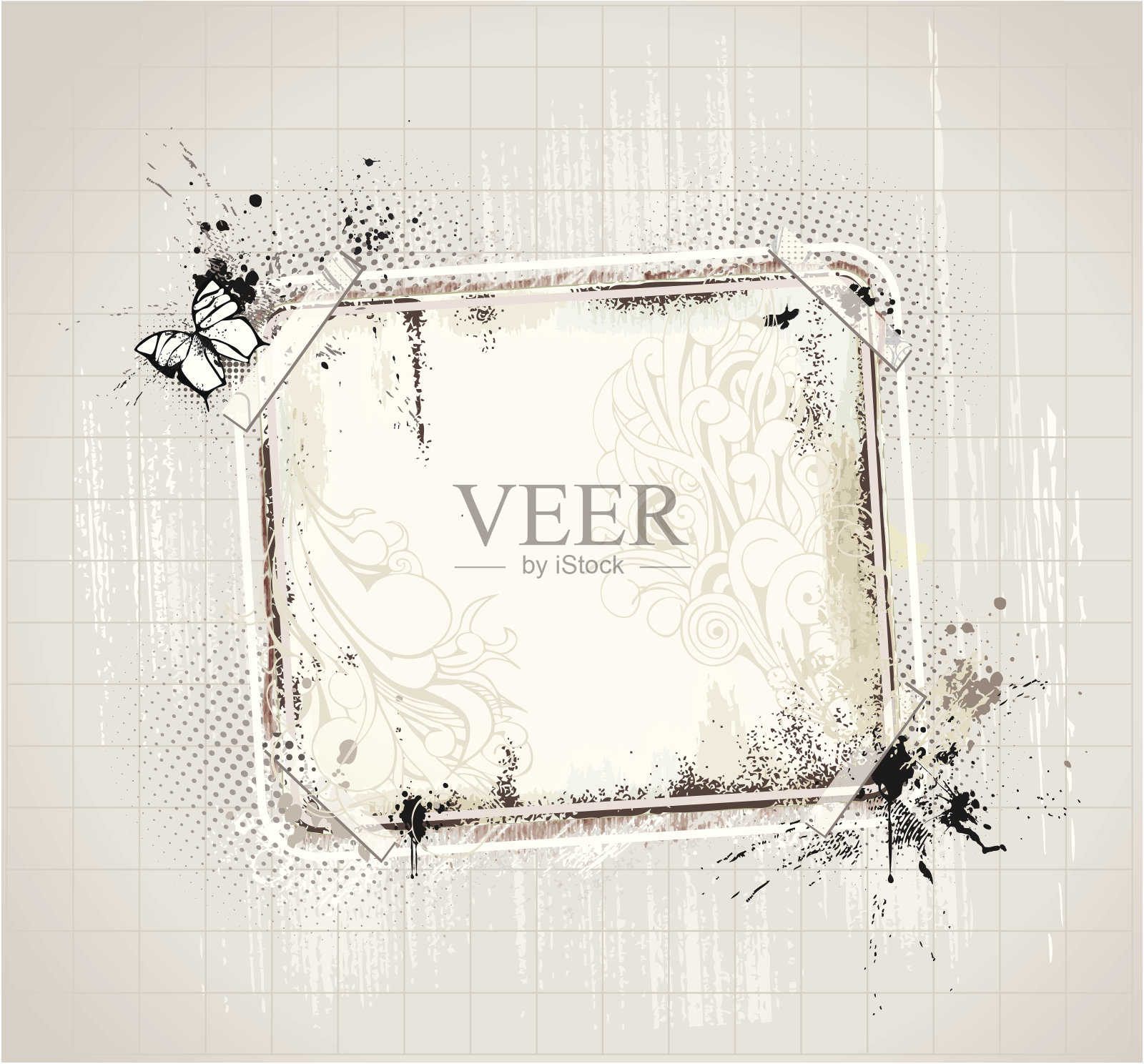 枯燥乏味的背景插画图片素材