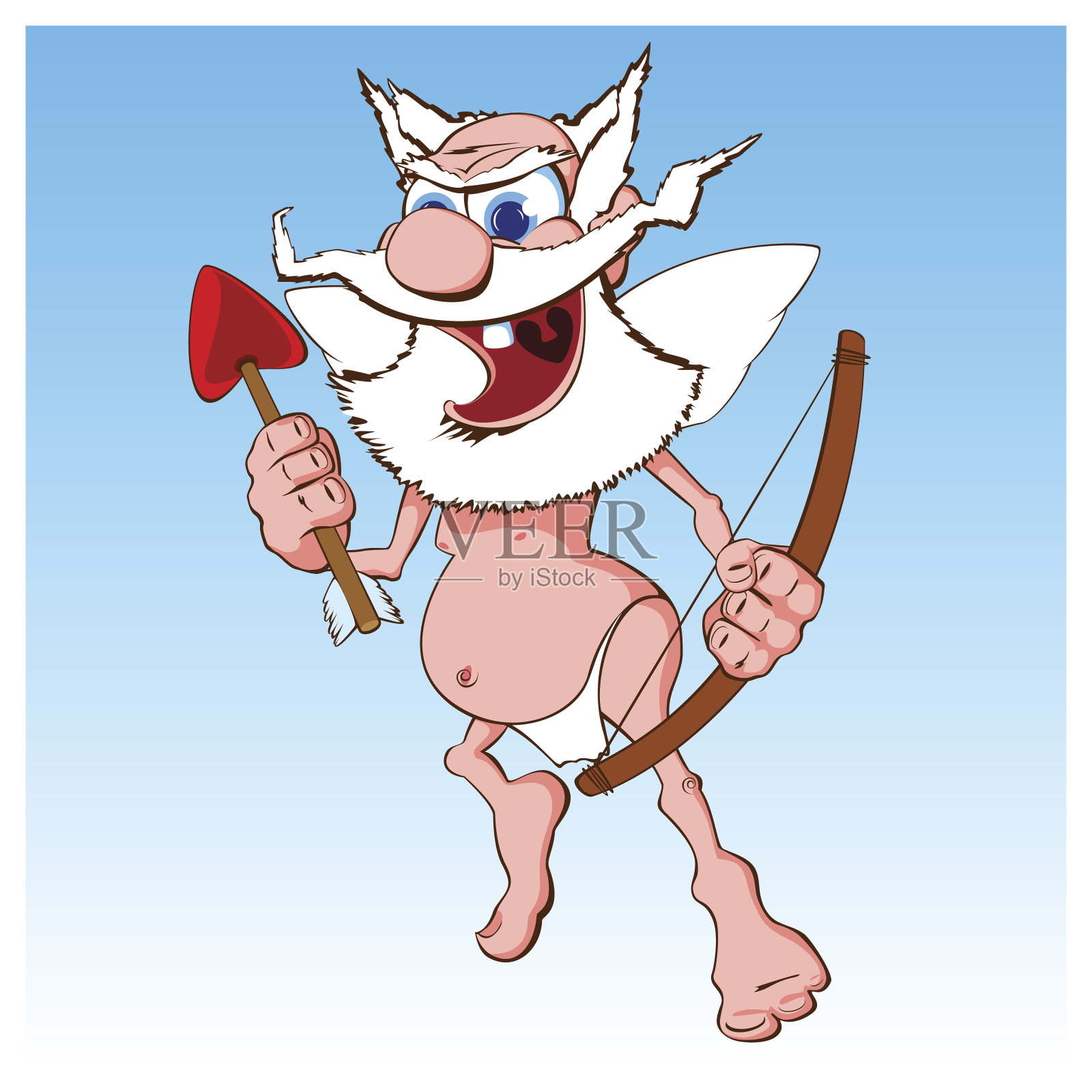 丘比特插画图片素材