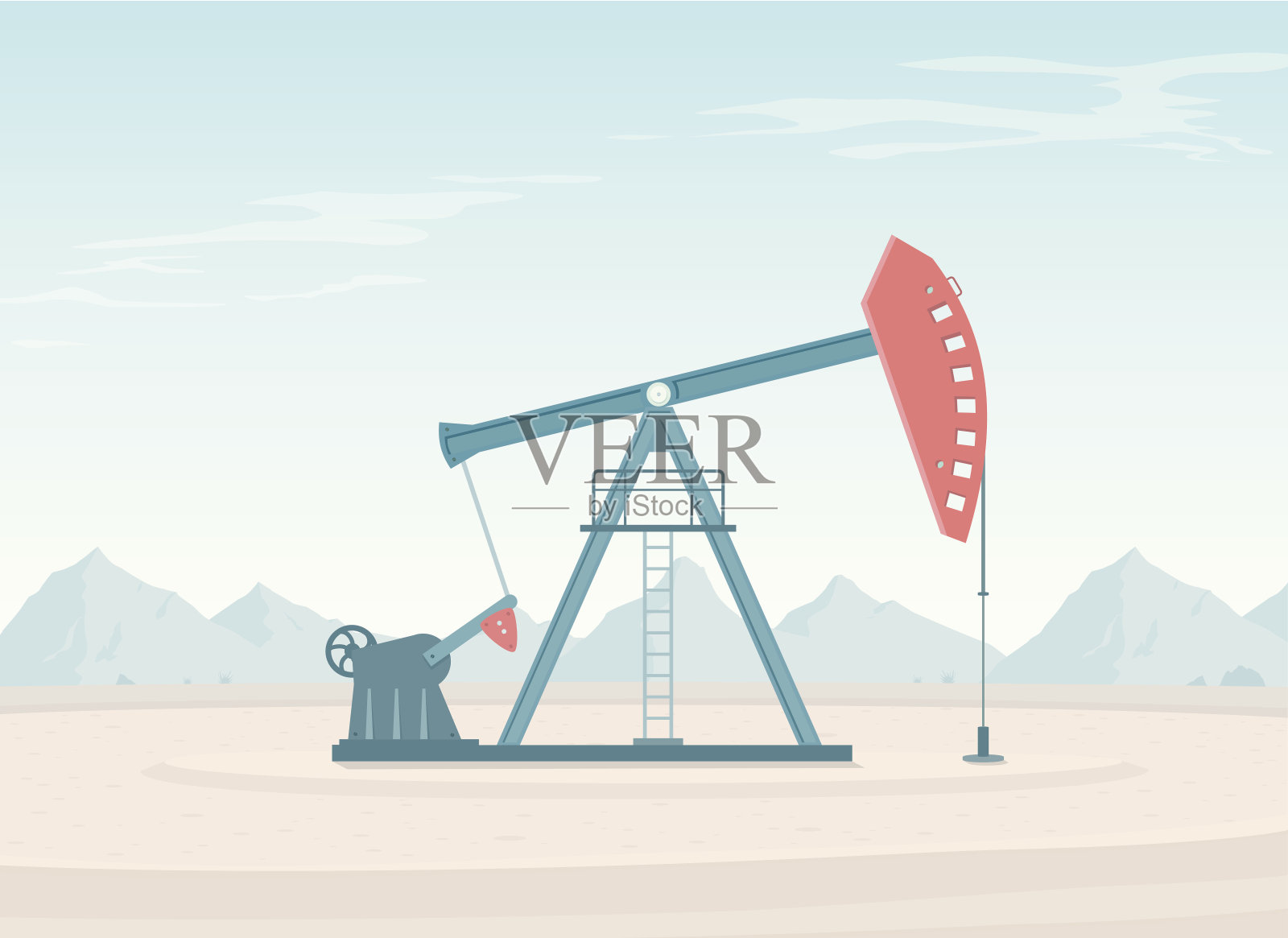 抽水机插画图片素材