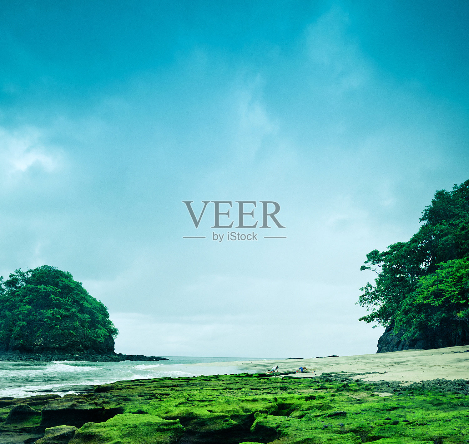 哥斯达黎加荒芜海滩照片摄影图片