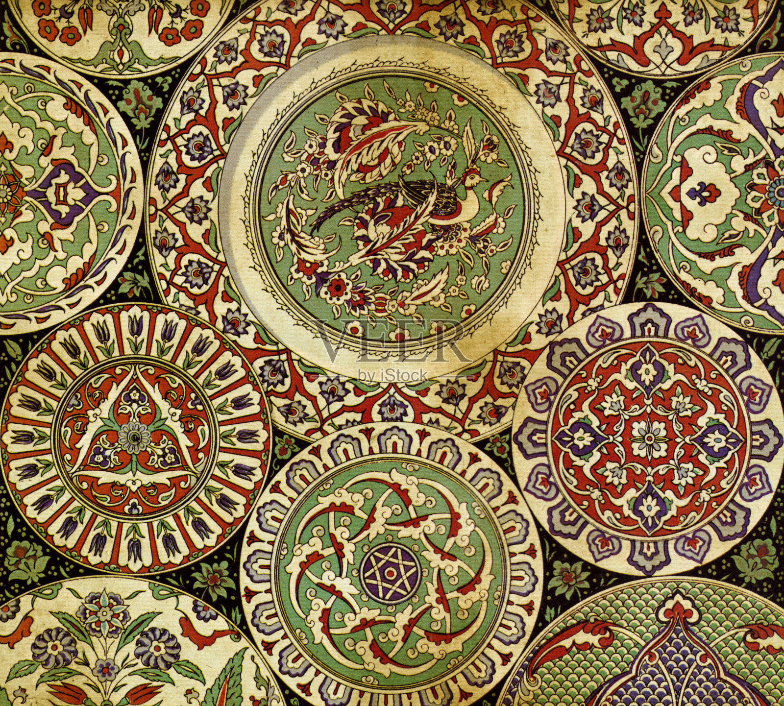 肮脏的波斯背景插画图片素材