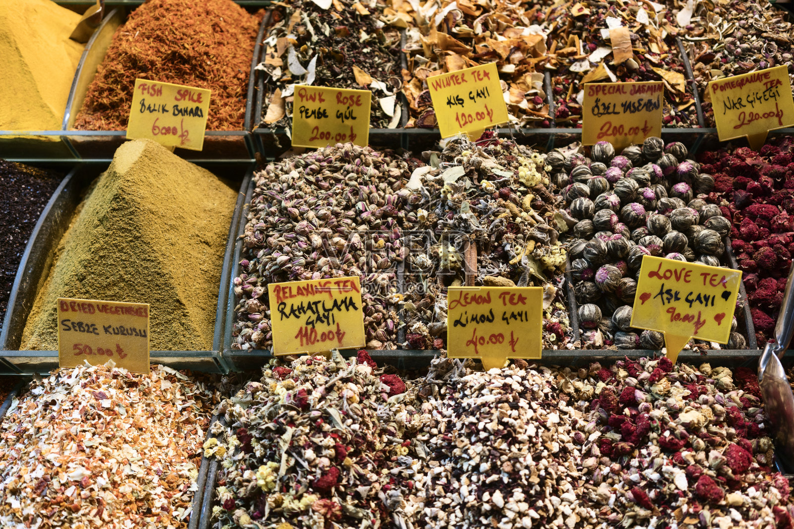 伊斯坦布尔的埃及香料集市照片摄影图片