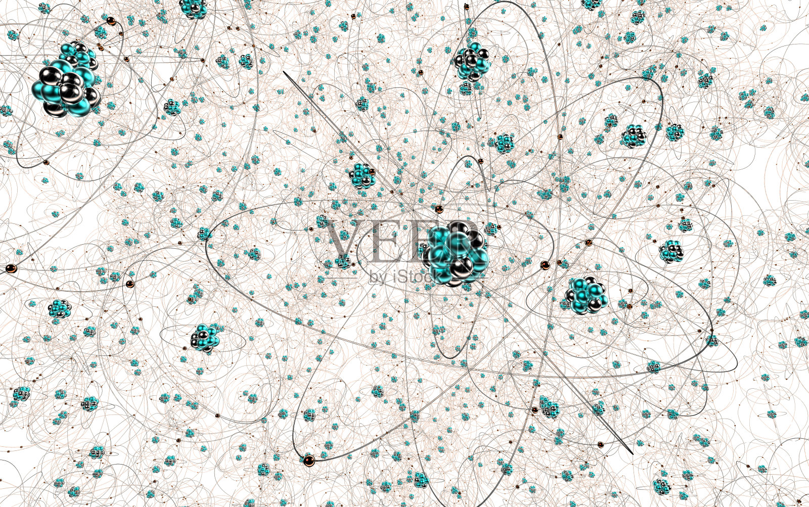很多碳原子孤立在白色上照片摄影图片