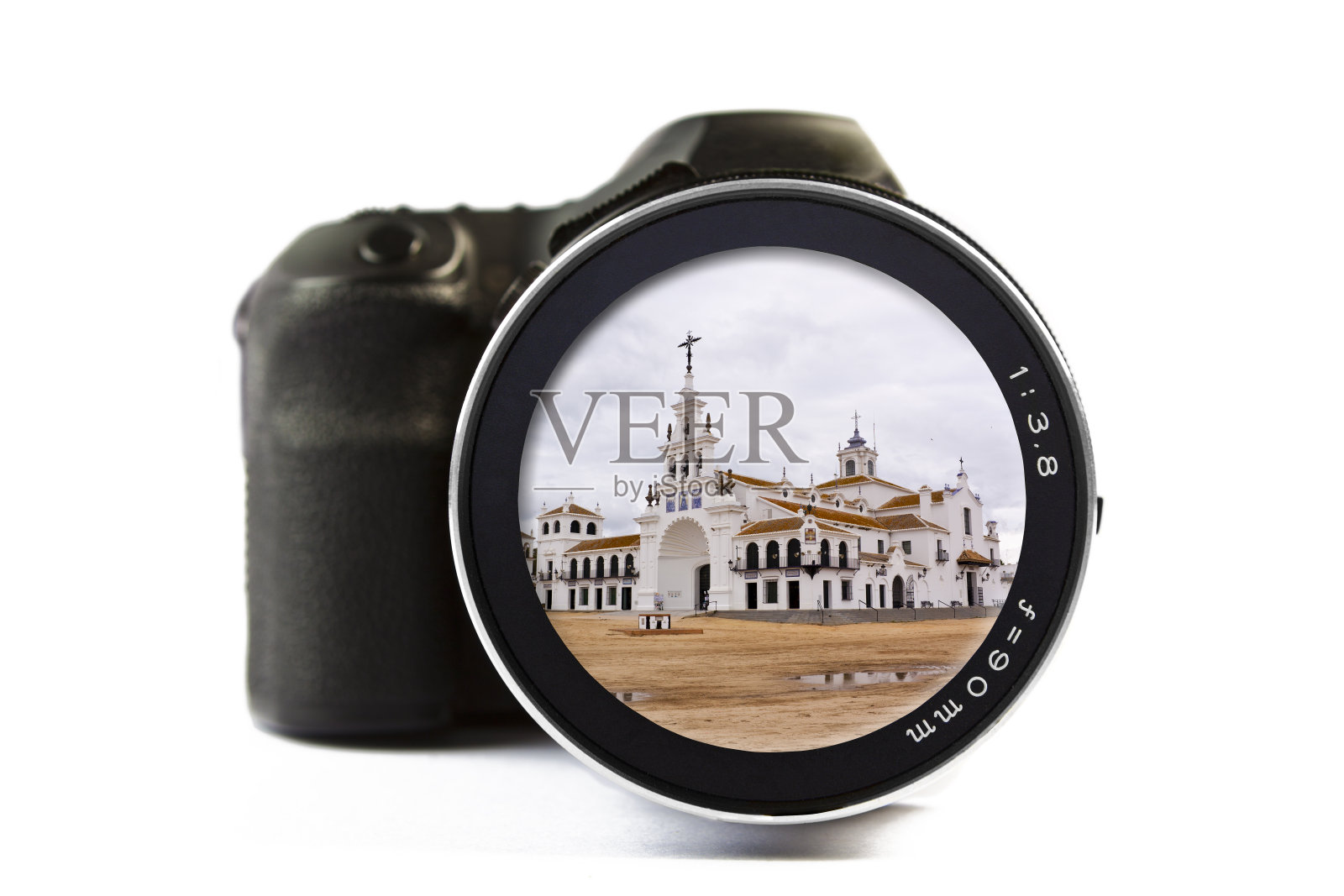 Ermita del Rocio透过相机镜头看到的照片摄影图片