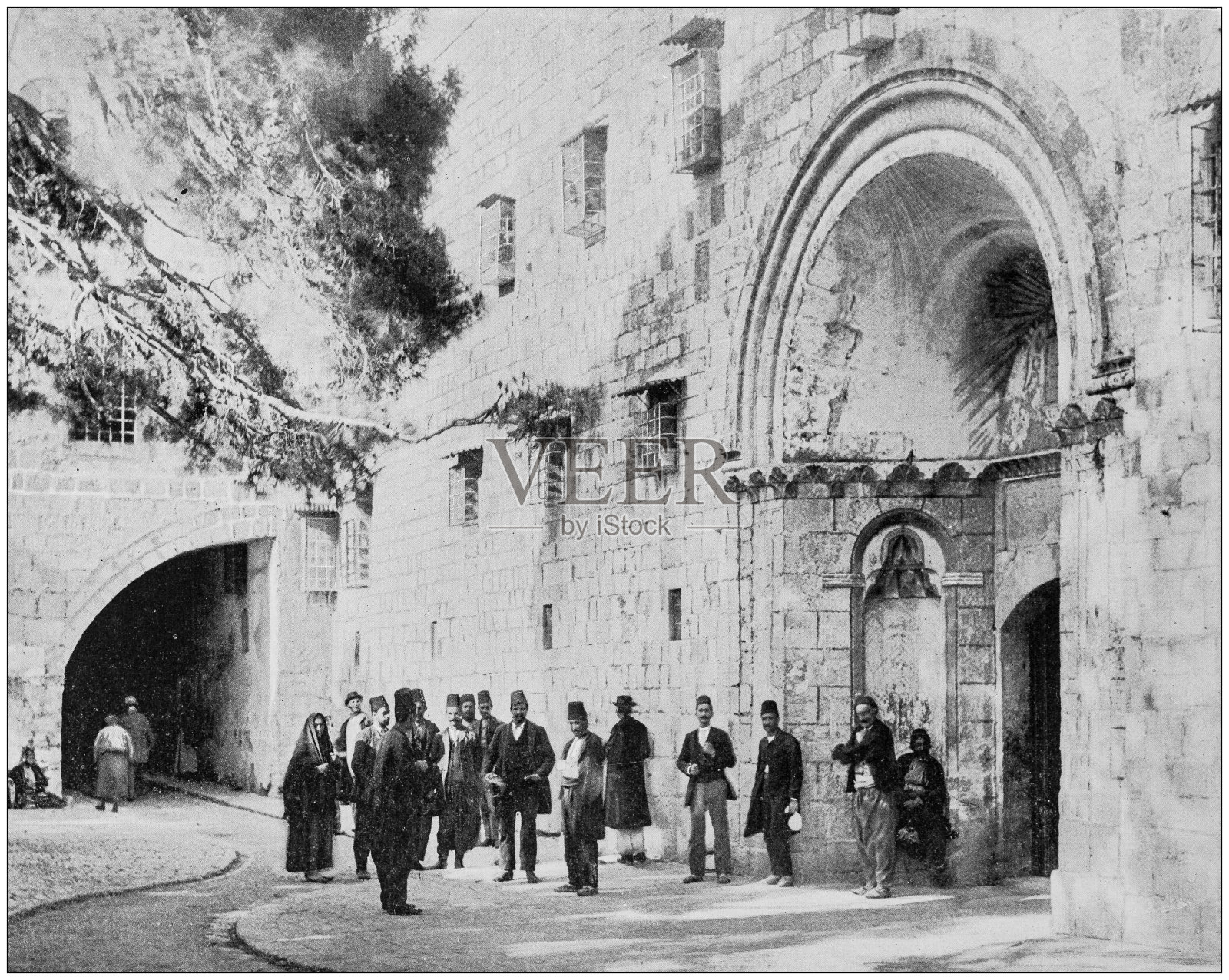 耶路撒冷亚美尼亚教堂复古照照片摄影图片