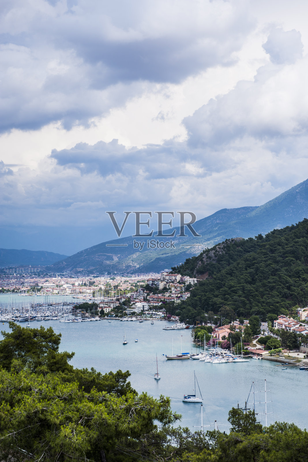 Fethiye镇视图照片摄影图片