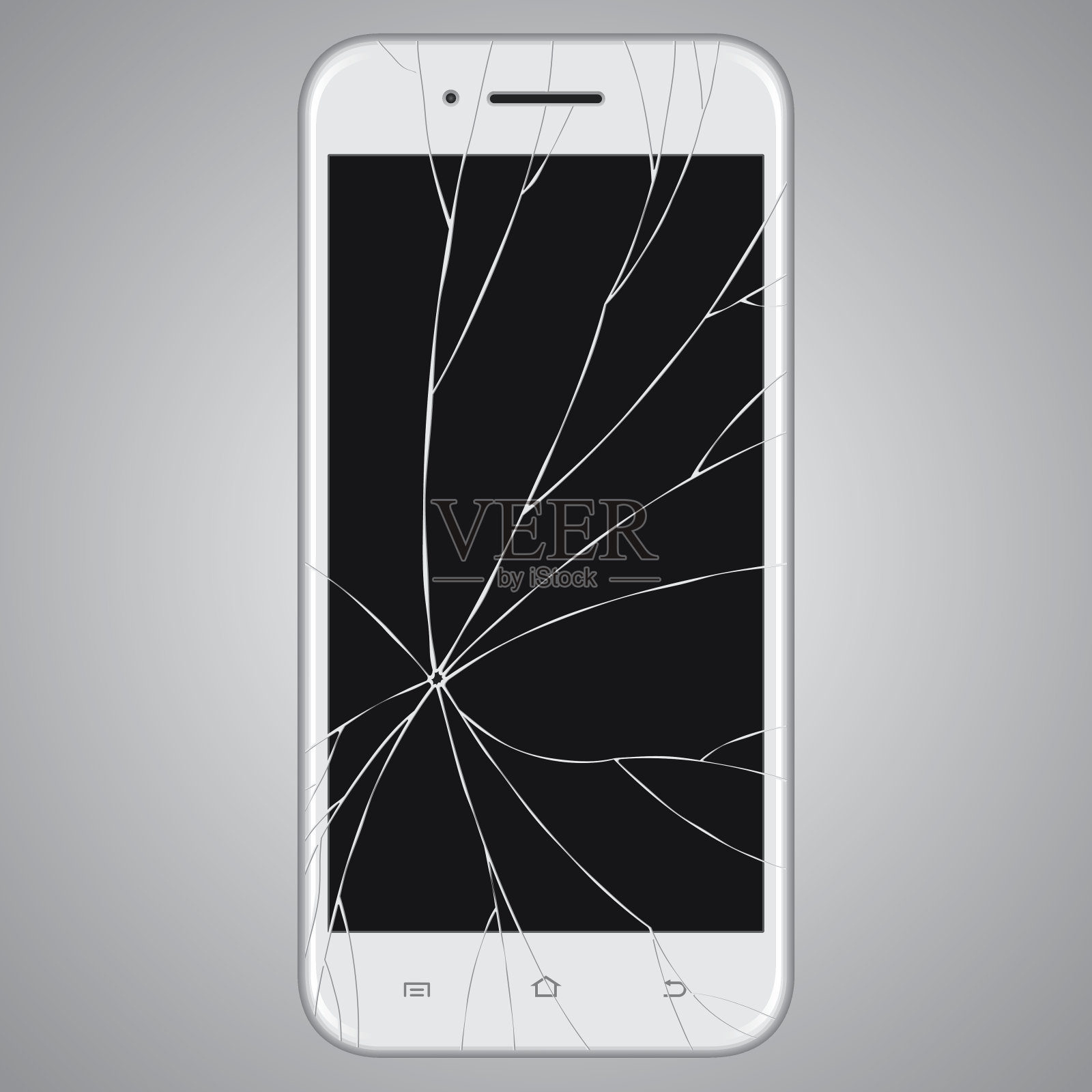 矢量破碎智能手机插画图片素材