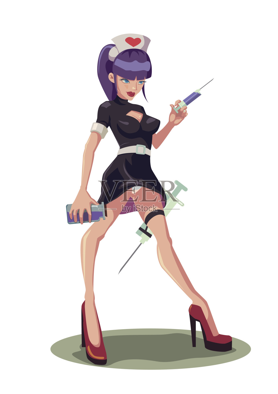 护士插画图片素材