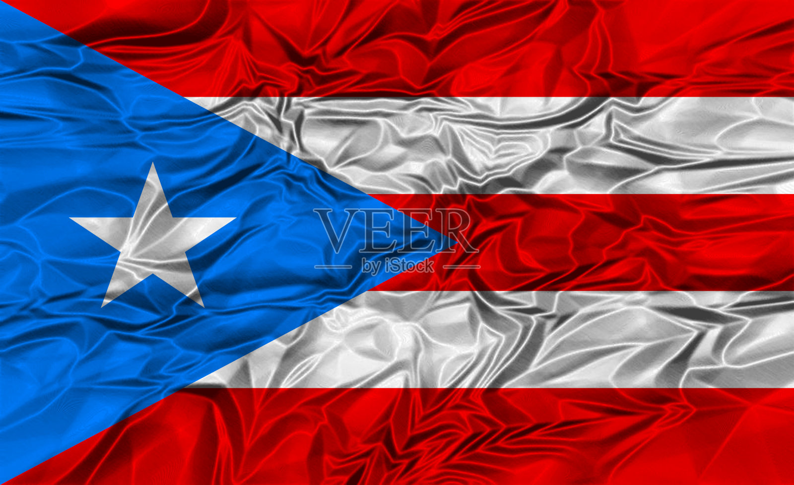 波多黎各国旗照片摄影图片