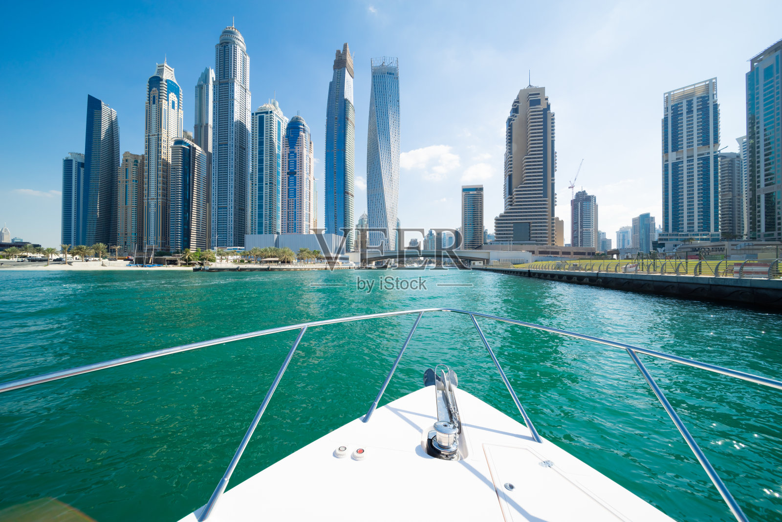 迪拜码头城市天际线照片摄影图片