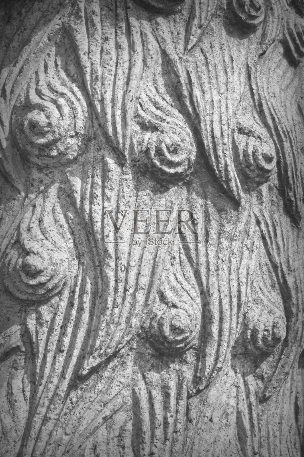 中国古代石雕:狮子的浮雕纹理照片摄影图片