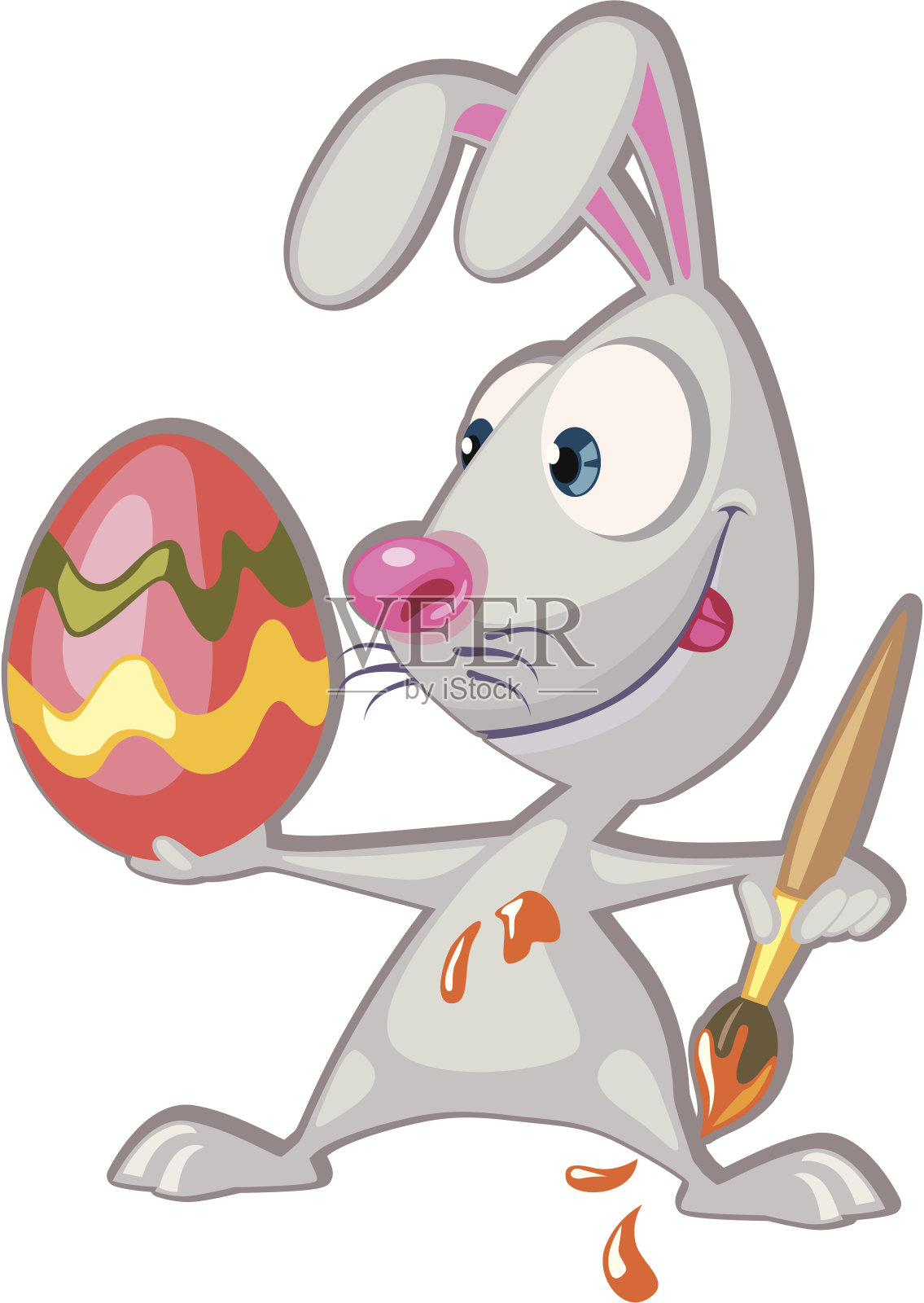复活节兔子插画图片素材
