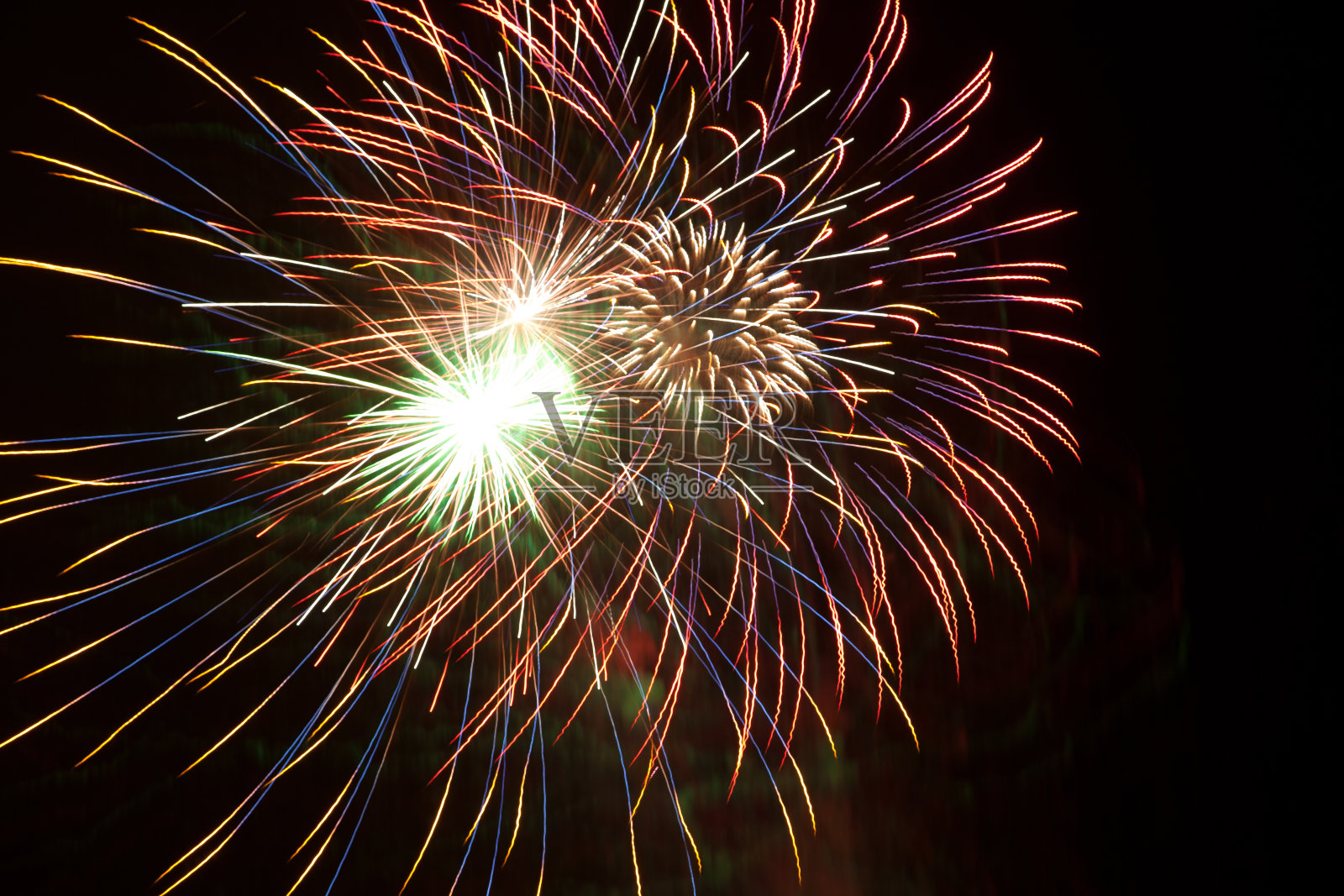 爆炸的烟花照片摄影图片