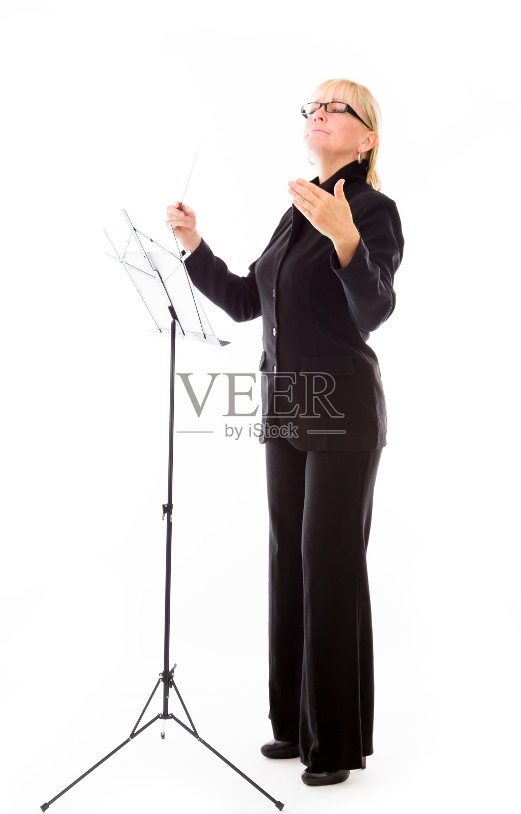 模型孤立的白色指挥乐队照片摄影图片