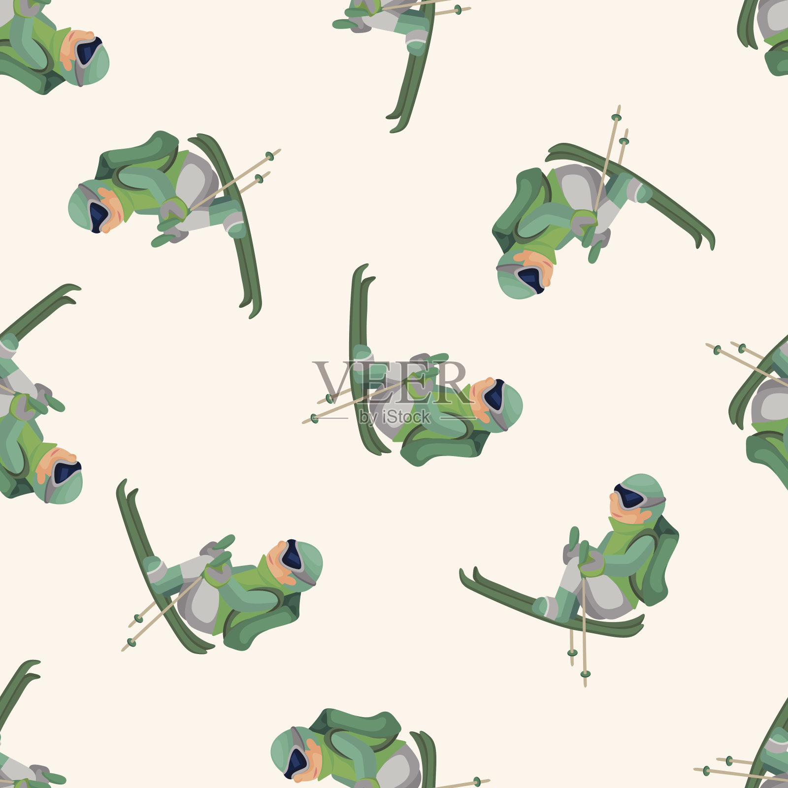 极限运动，无缝模式插画图片素材