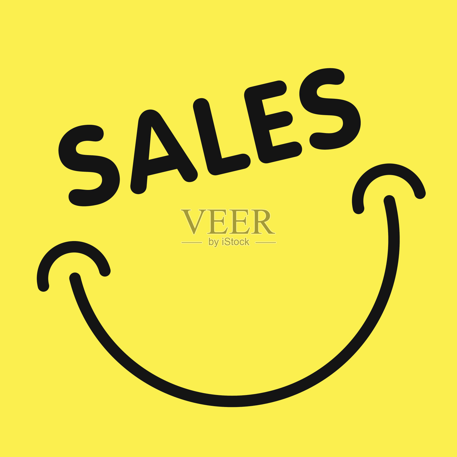 销售微笑广告卡设计元素图片