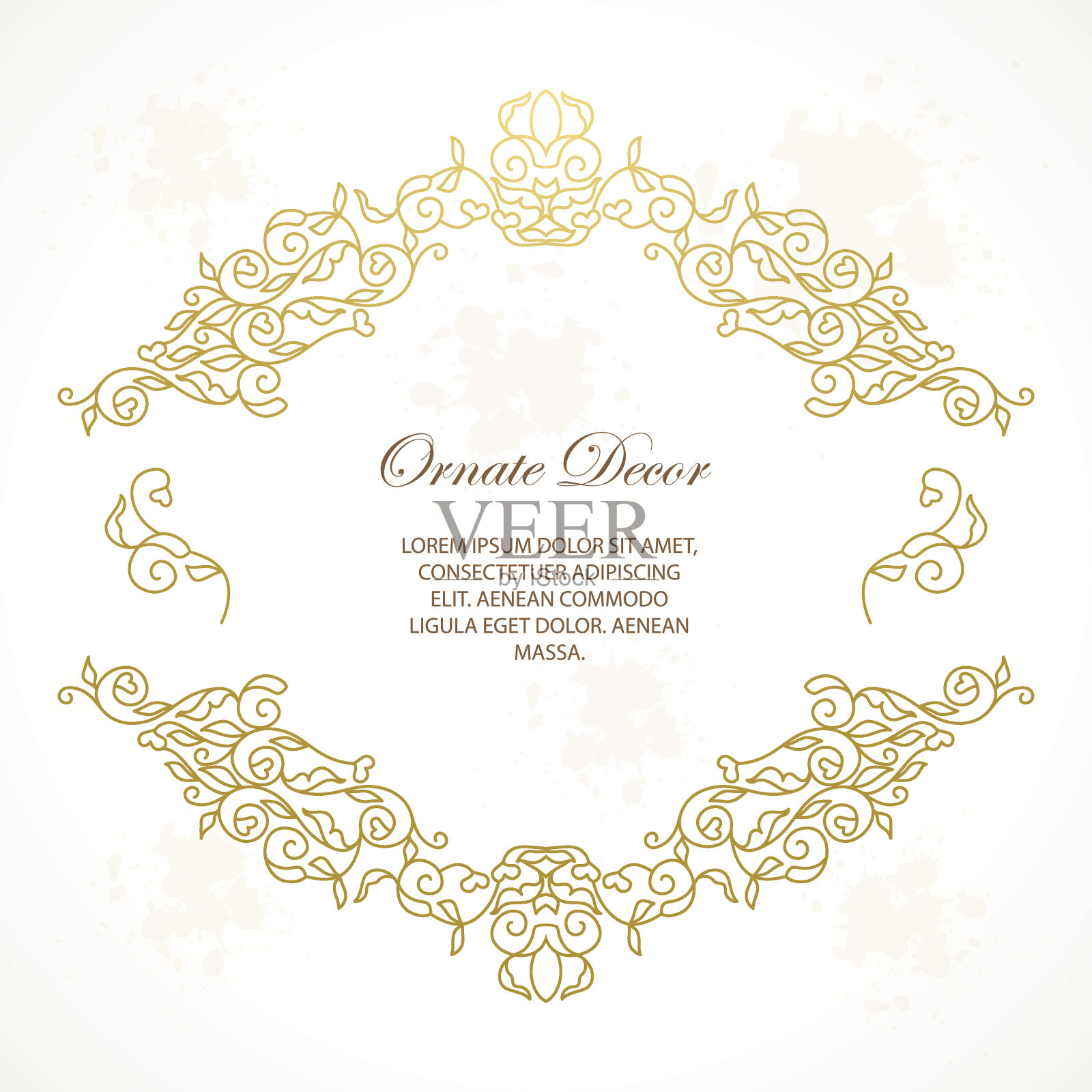 矢量装饰架。照片摄影图片