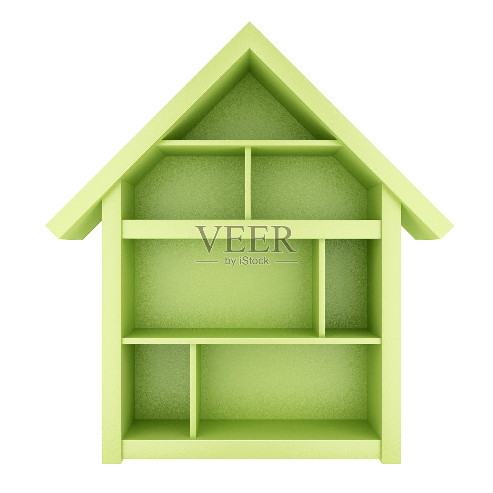 绿色的房子照片摄影图片