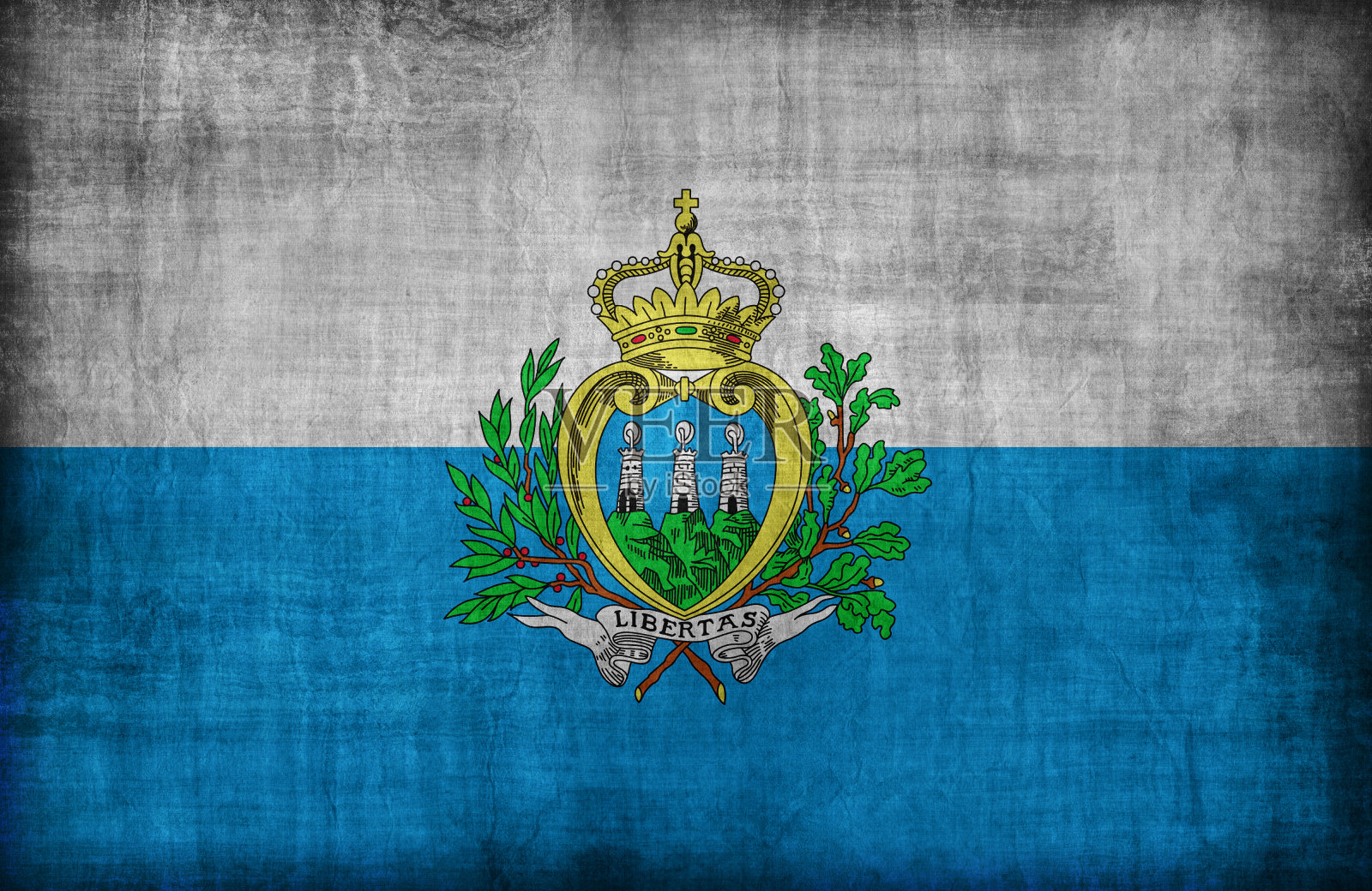 圣马力诺旗图案，复古复古风格照片摄影图片