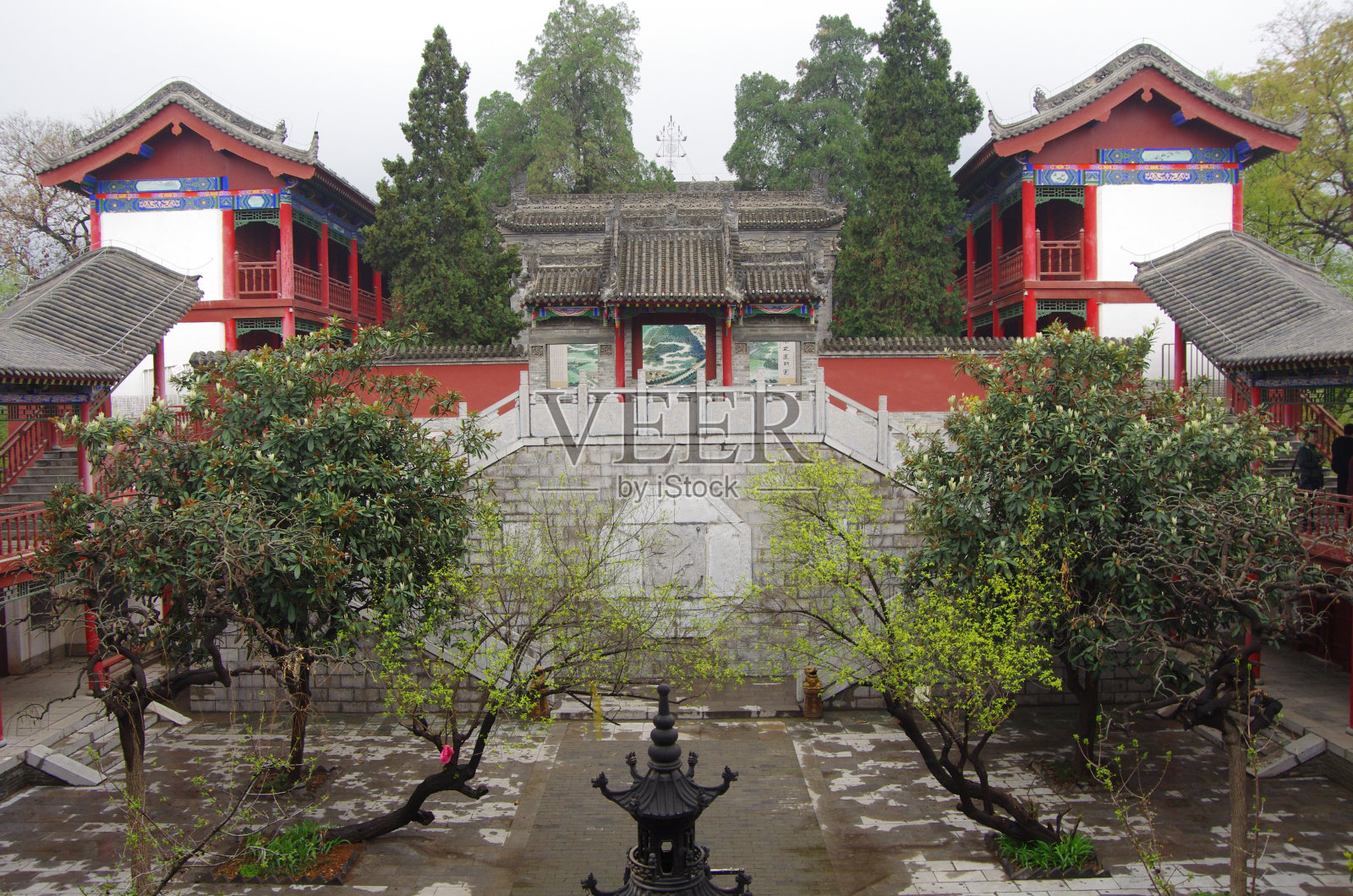 中国西安(古庙)照片摄影图片