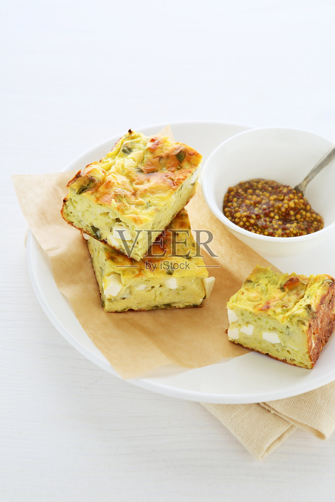 一片西葫芦派照片摄影图片