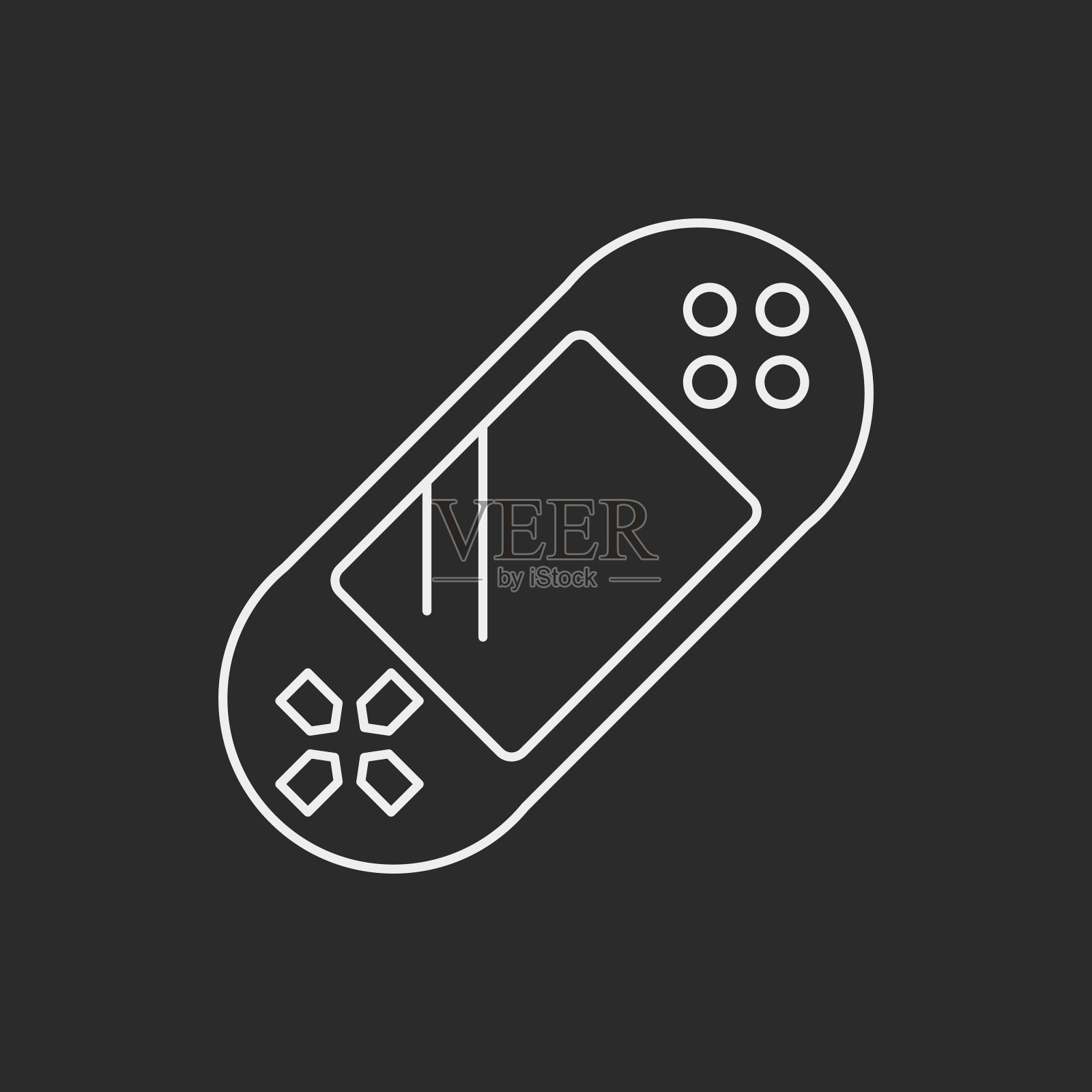 掌机游戏主机线图标设计元素图片