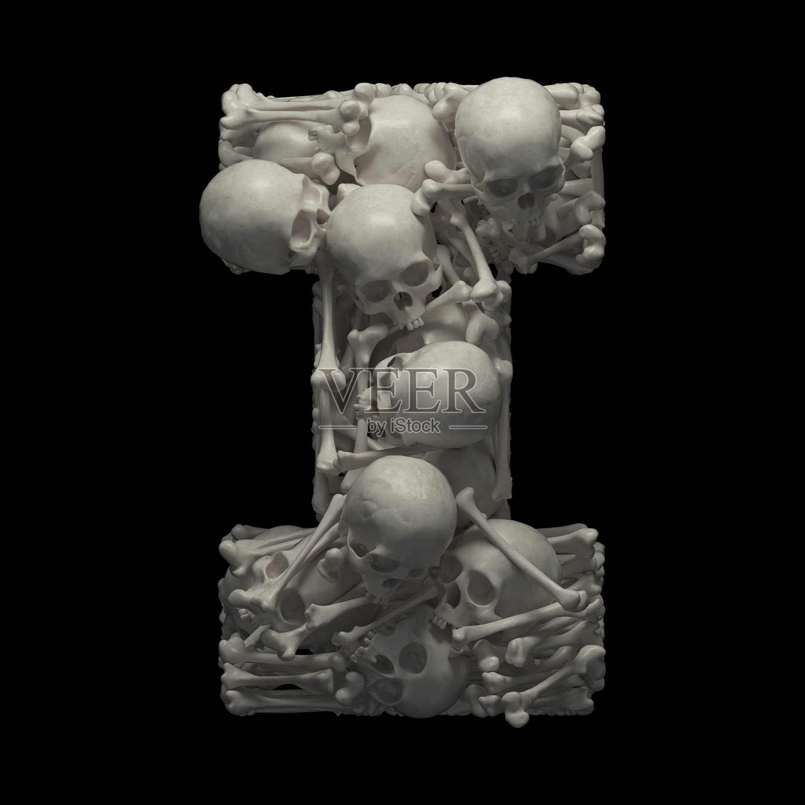 骷髅字体照片摄影图片