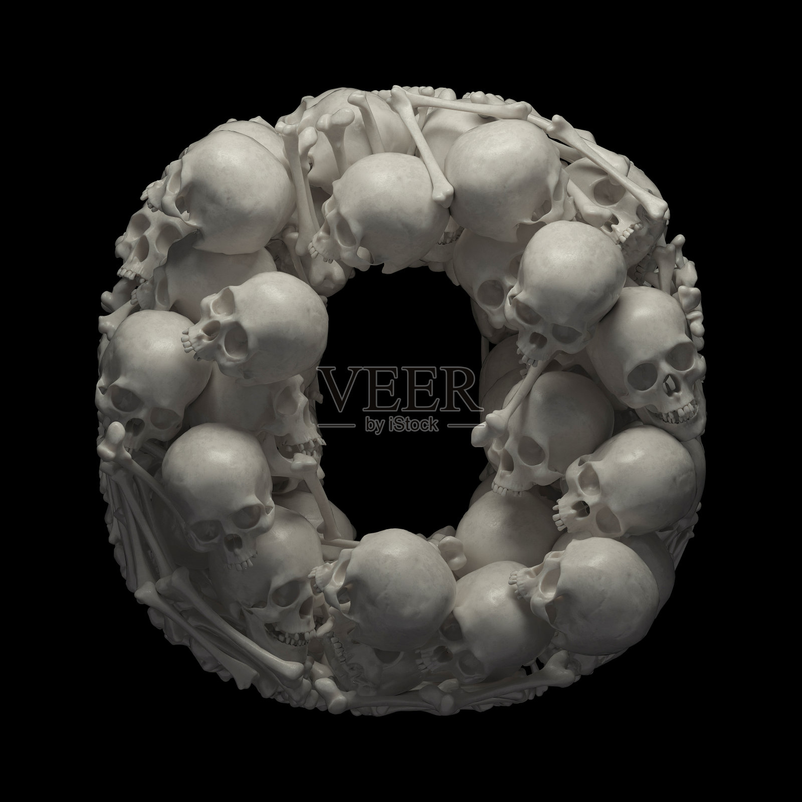 骷髅字体照片摄影图片