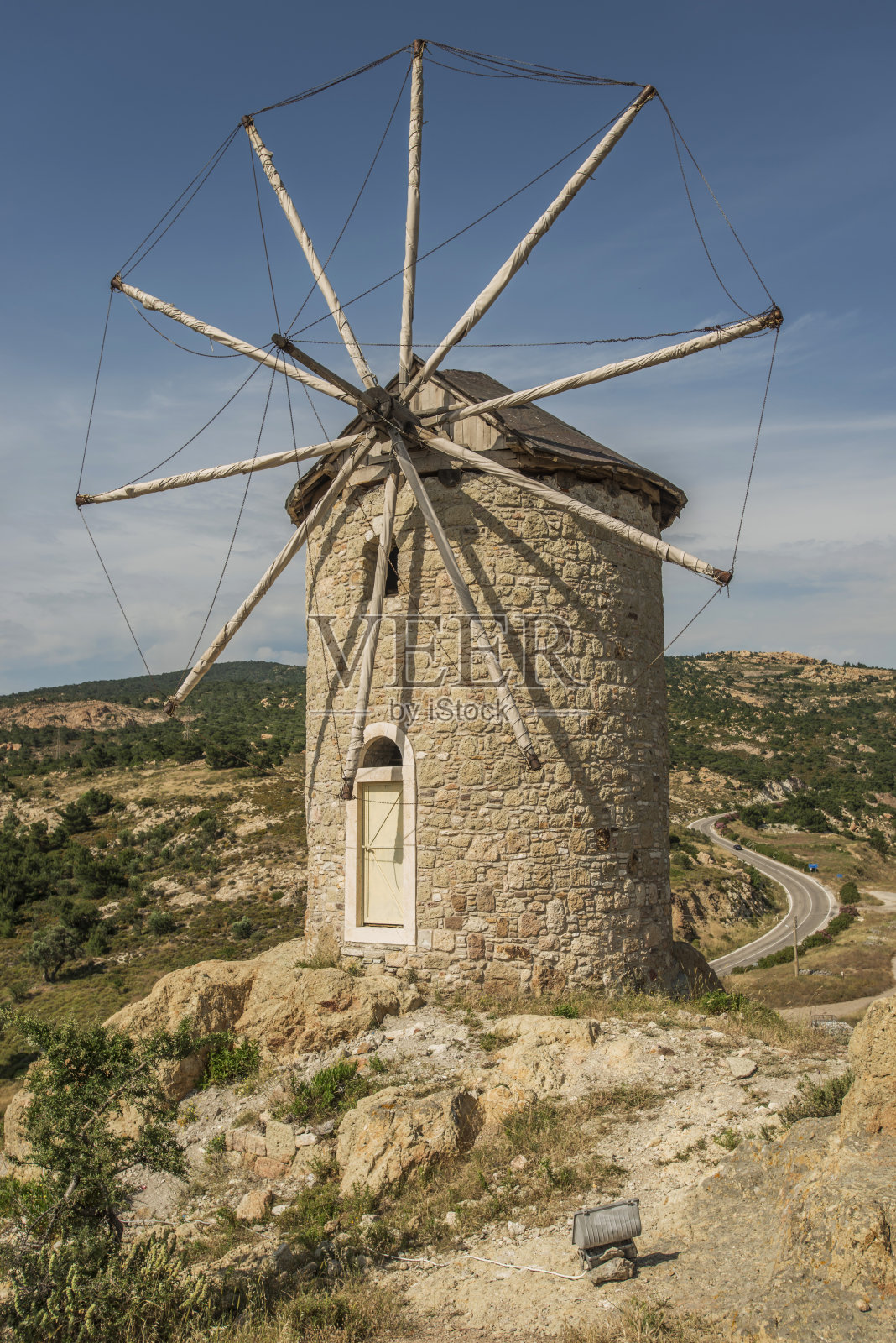 古老的风车照片摄影图片