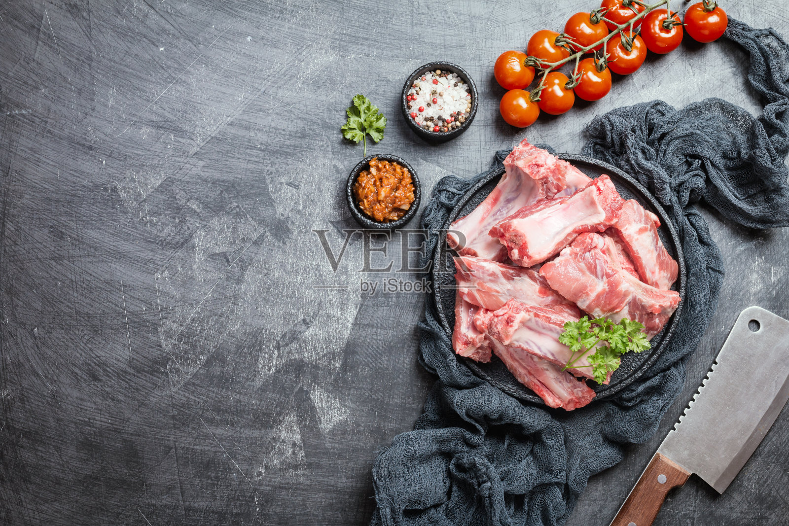 生排骨照片摄影图片