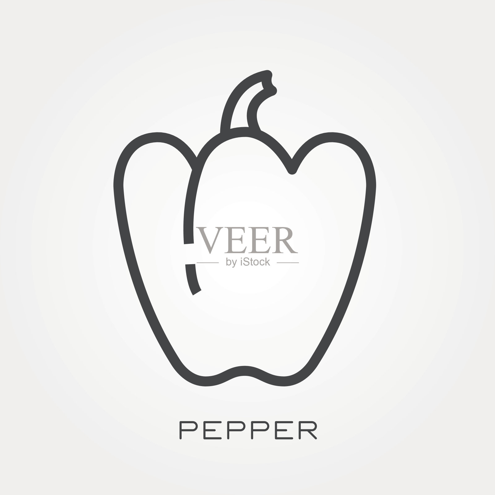 行图标胡椒插画图片素材