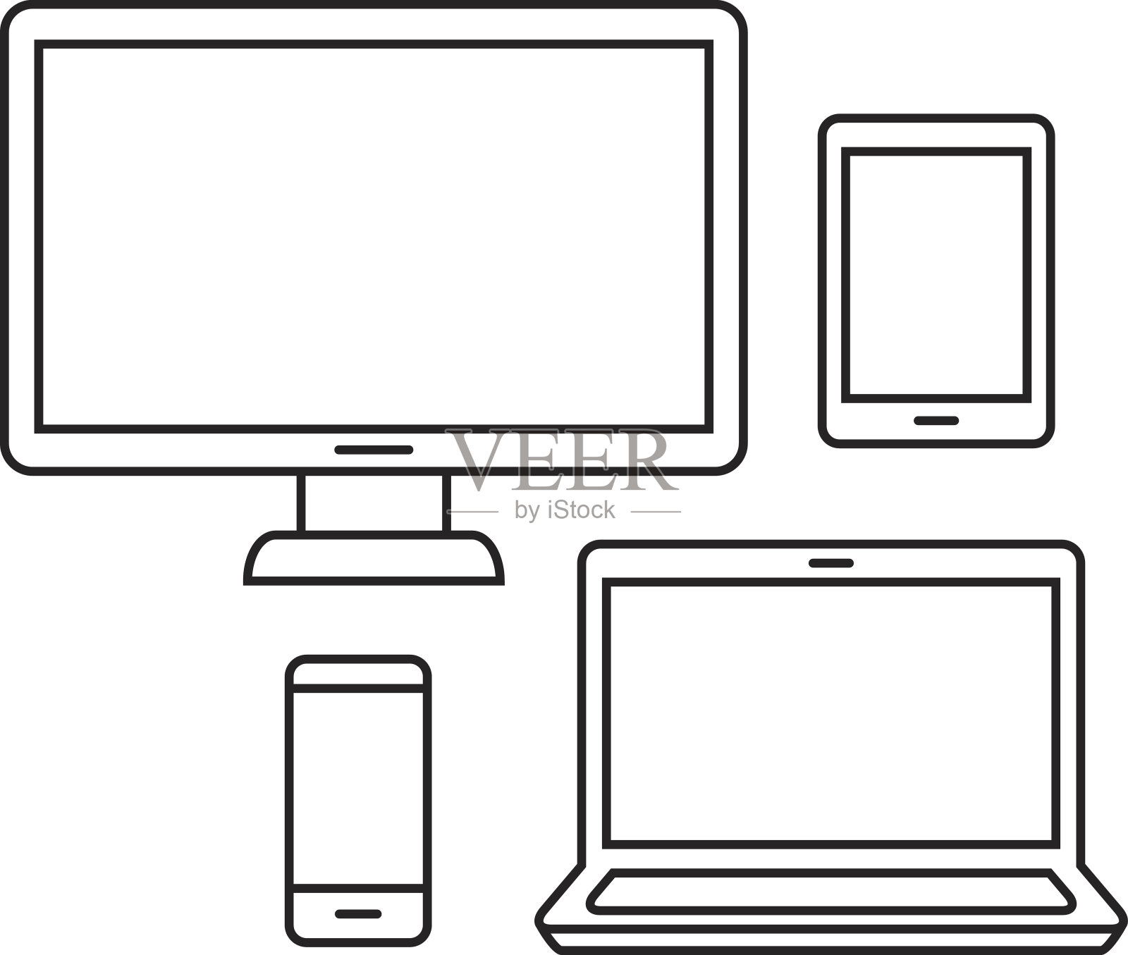 设备线图标插画图片素材