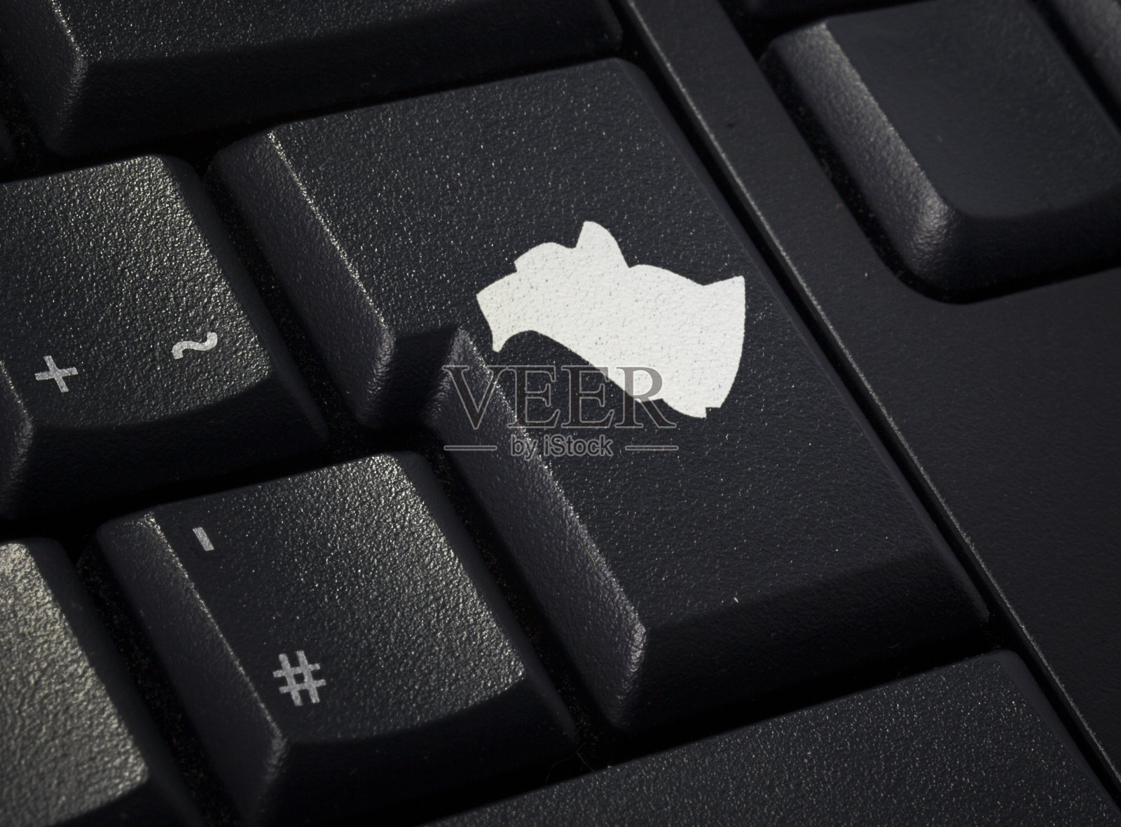 带有新不伦瑞克形状返回键的键盘(系列)照片摄影图片