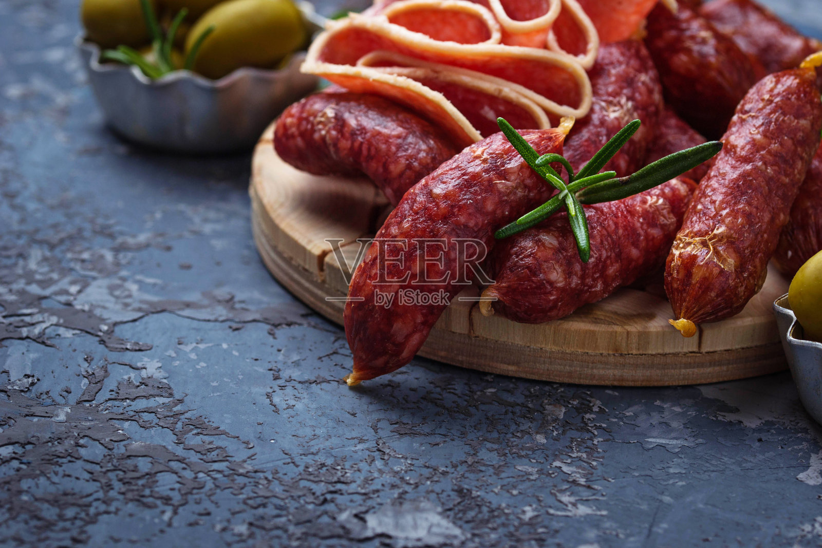 各种意大利腊肠照片摄影图片