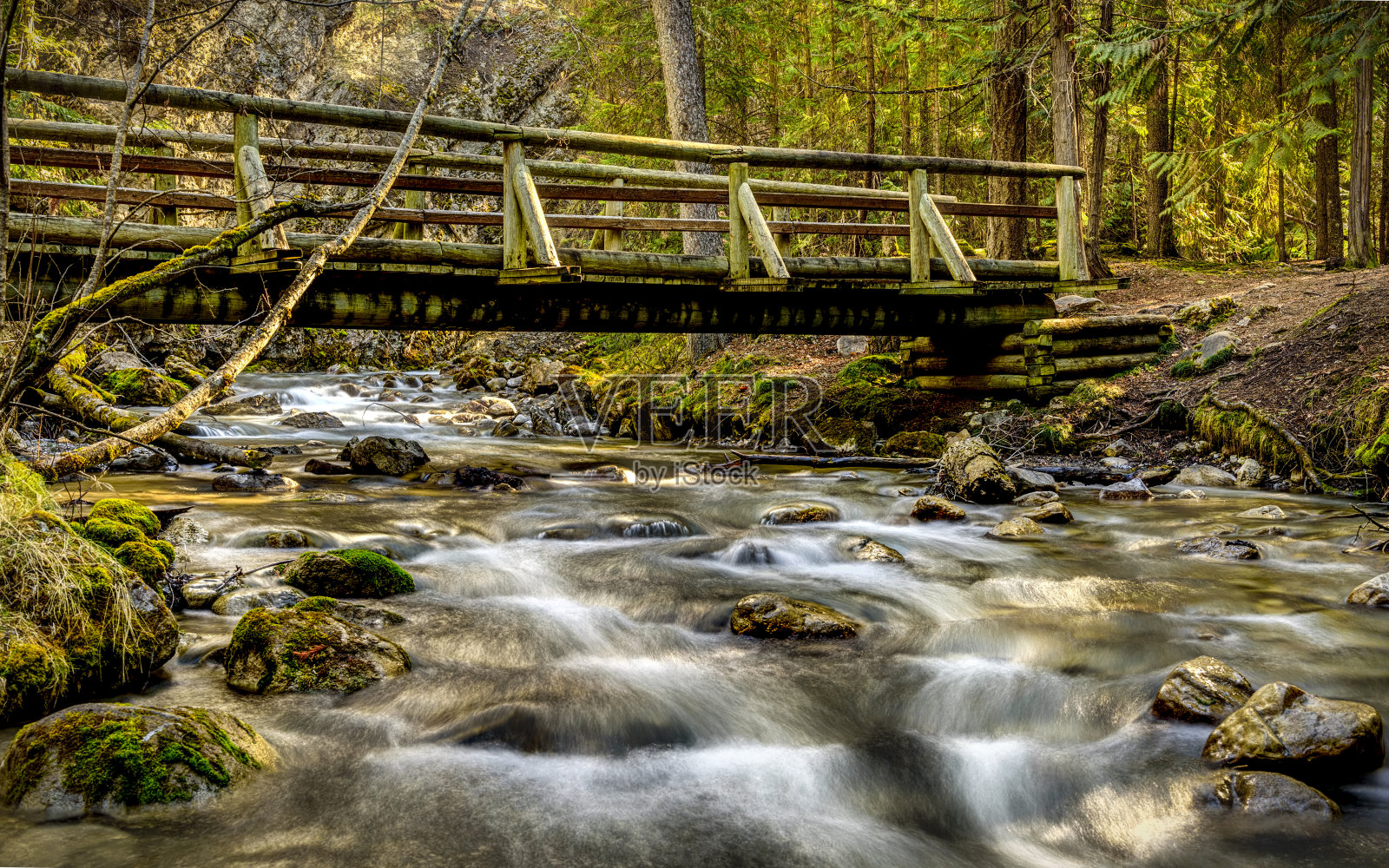 辛克莱峡谷镭瀑布照片摄影图片