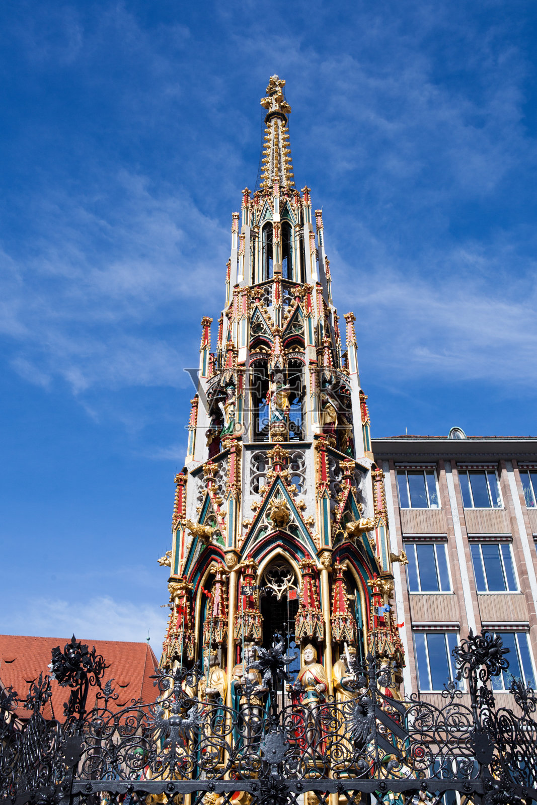 喷泉在纽伦堡照片摄影图片