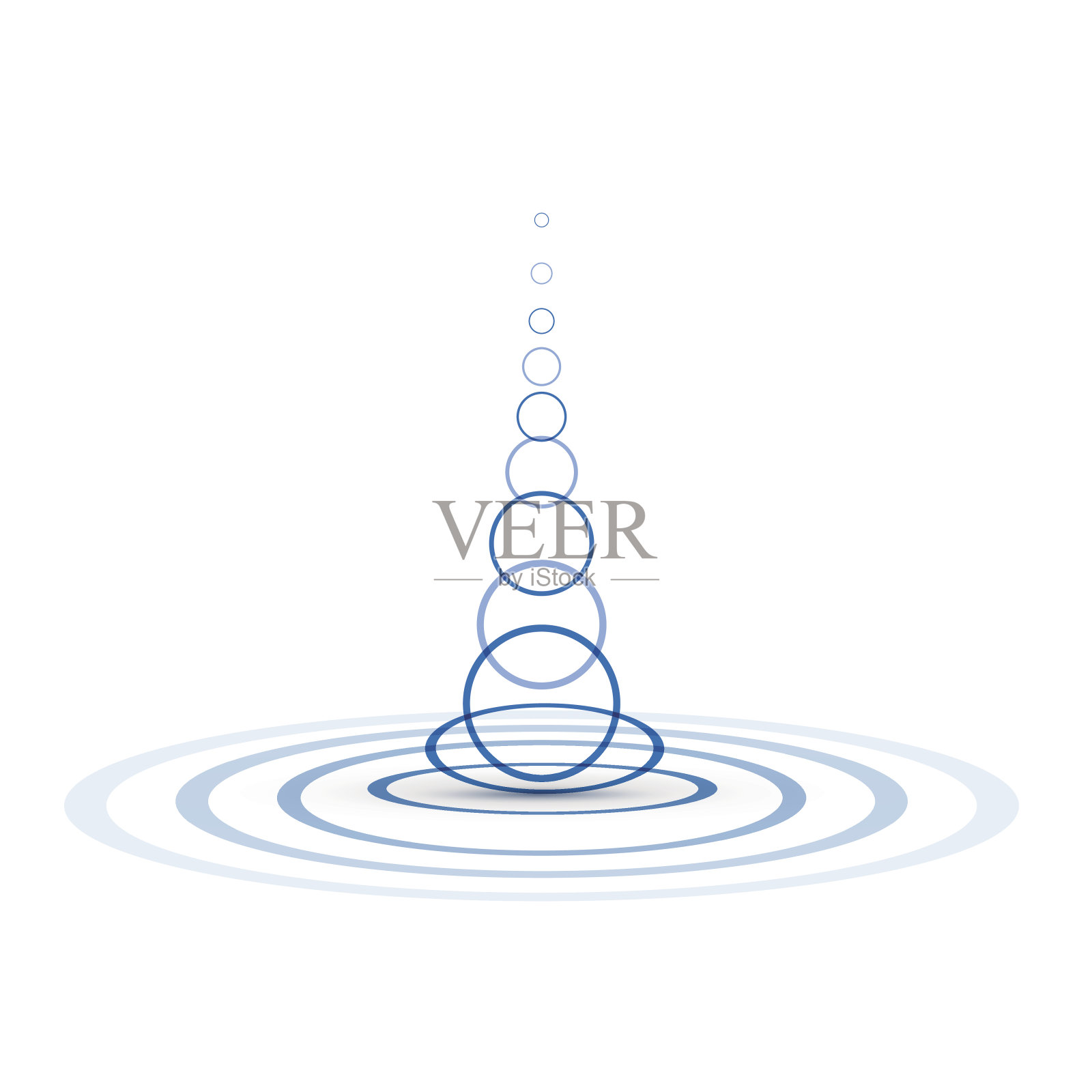 矢量圈背景，水滴设计元素图片