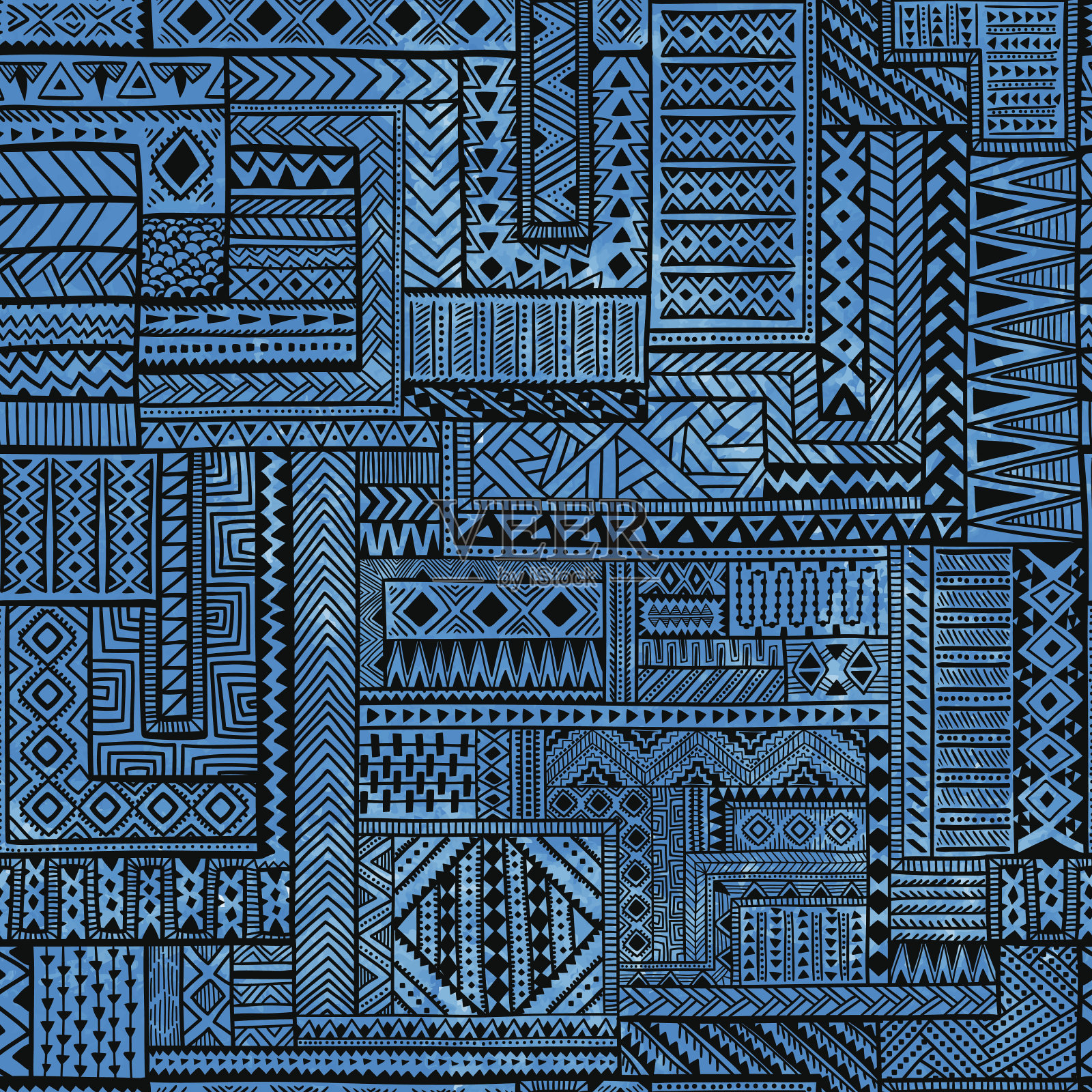无缝拼接的模式。插画图片素材