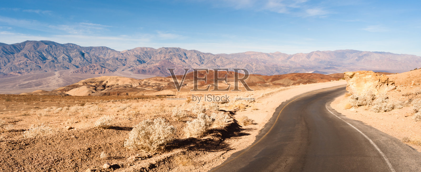 全景公路死亡谷国家公园公路照片摄影图片