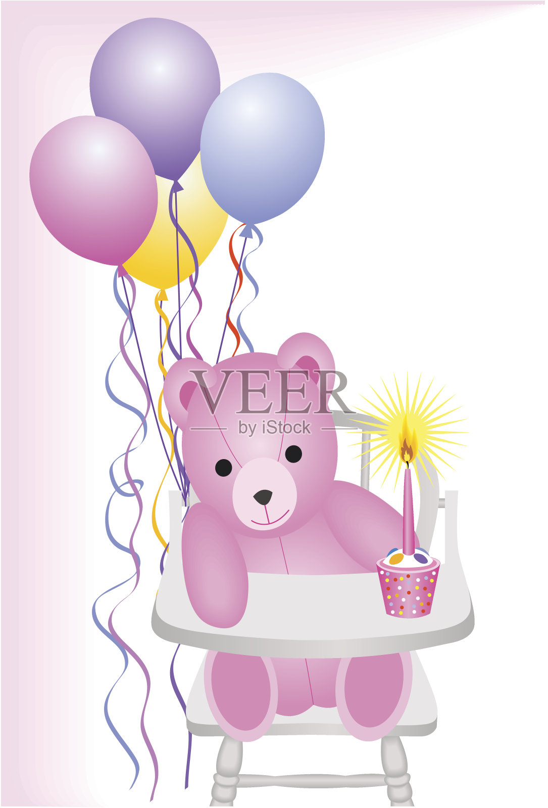 第一个生日设计模板素材