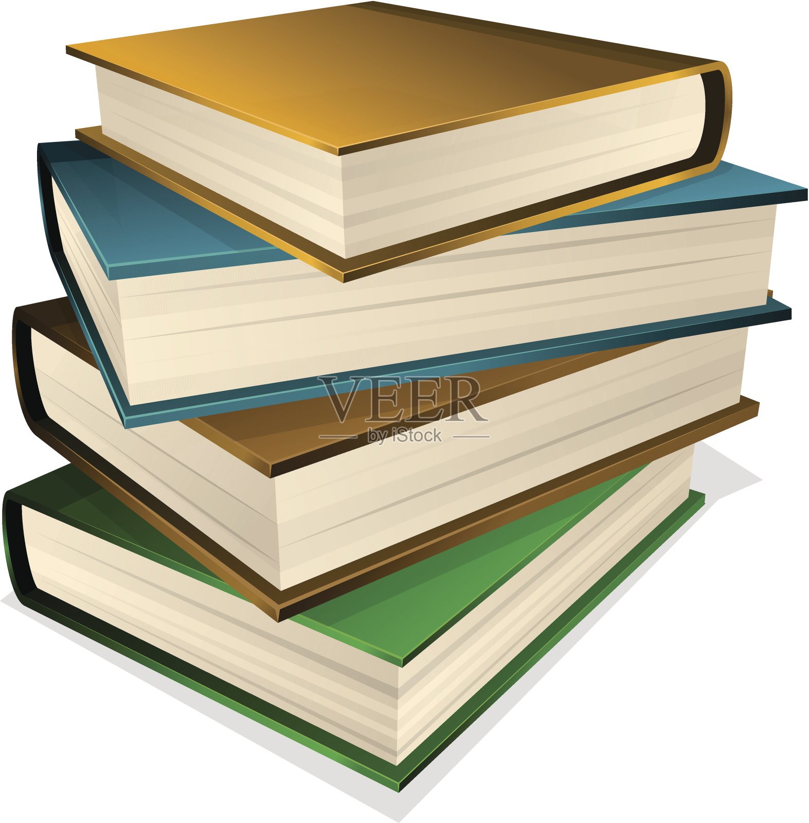 堆书插画图片素材