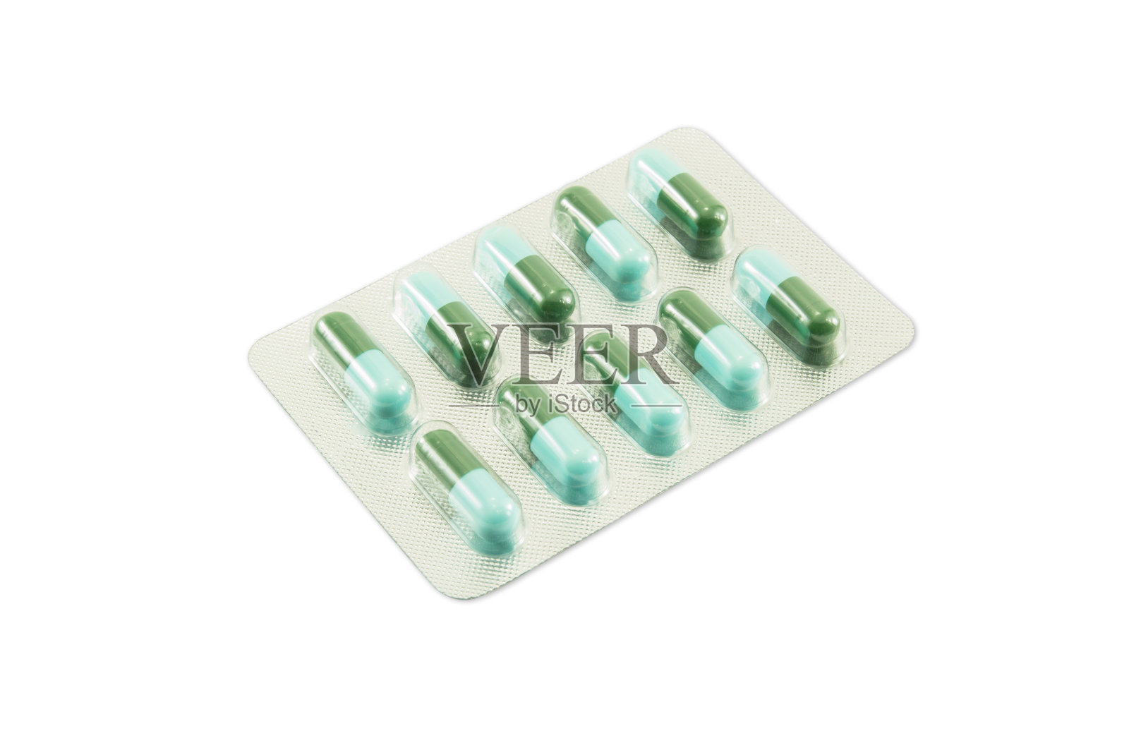 药胶囊在白色的背景照片摄影图片