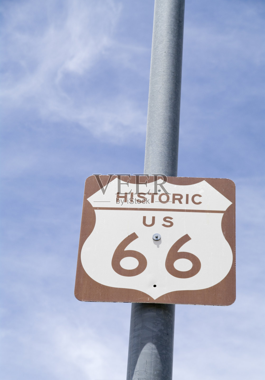 66号公路:蓝天对面的路标照片摄影图片