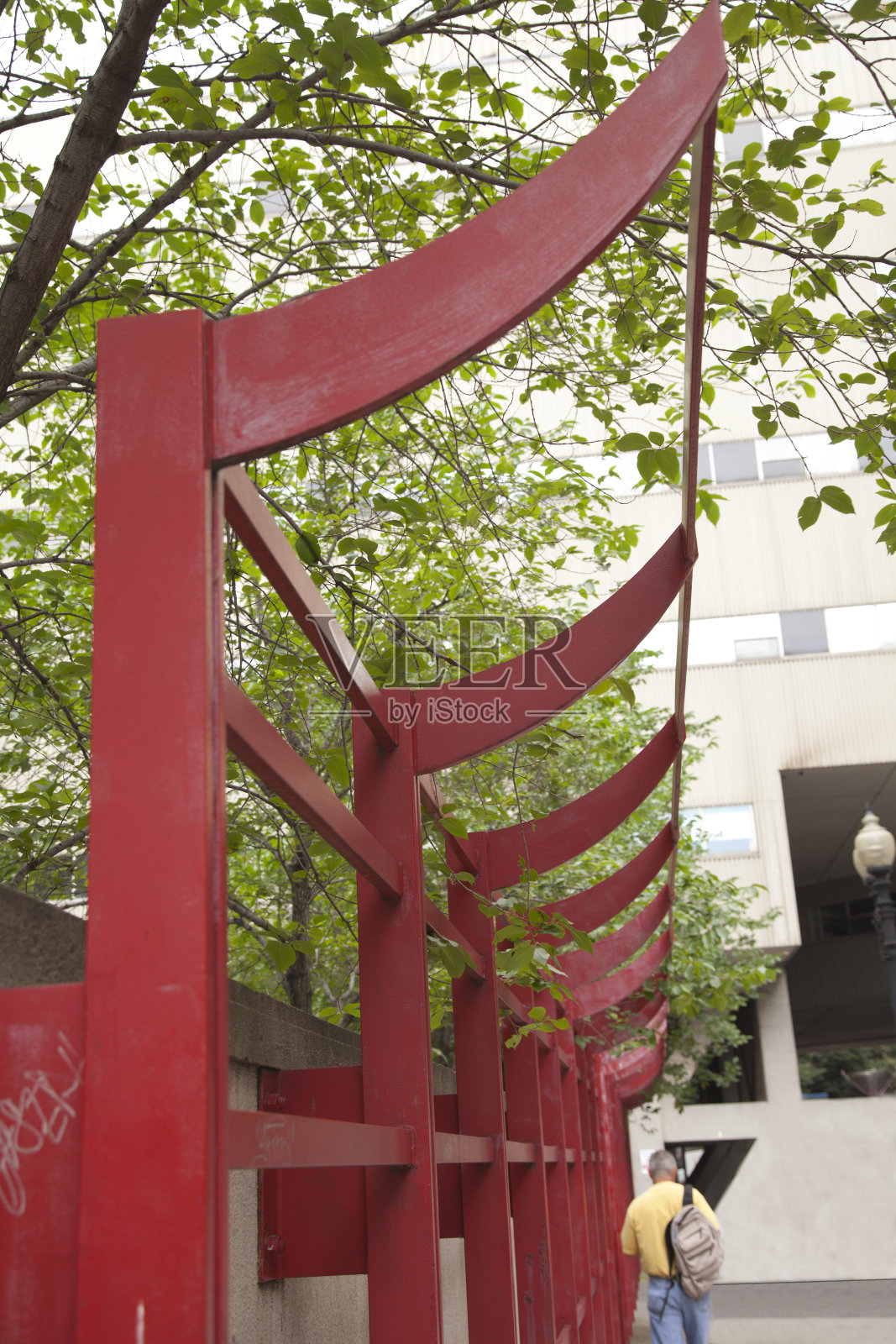 篱笆在唐人街照片摄影图片