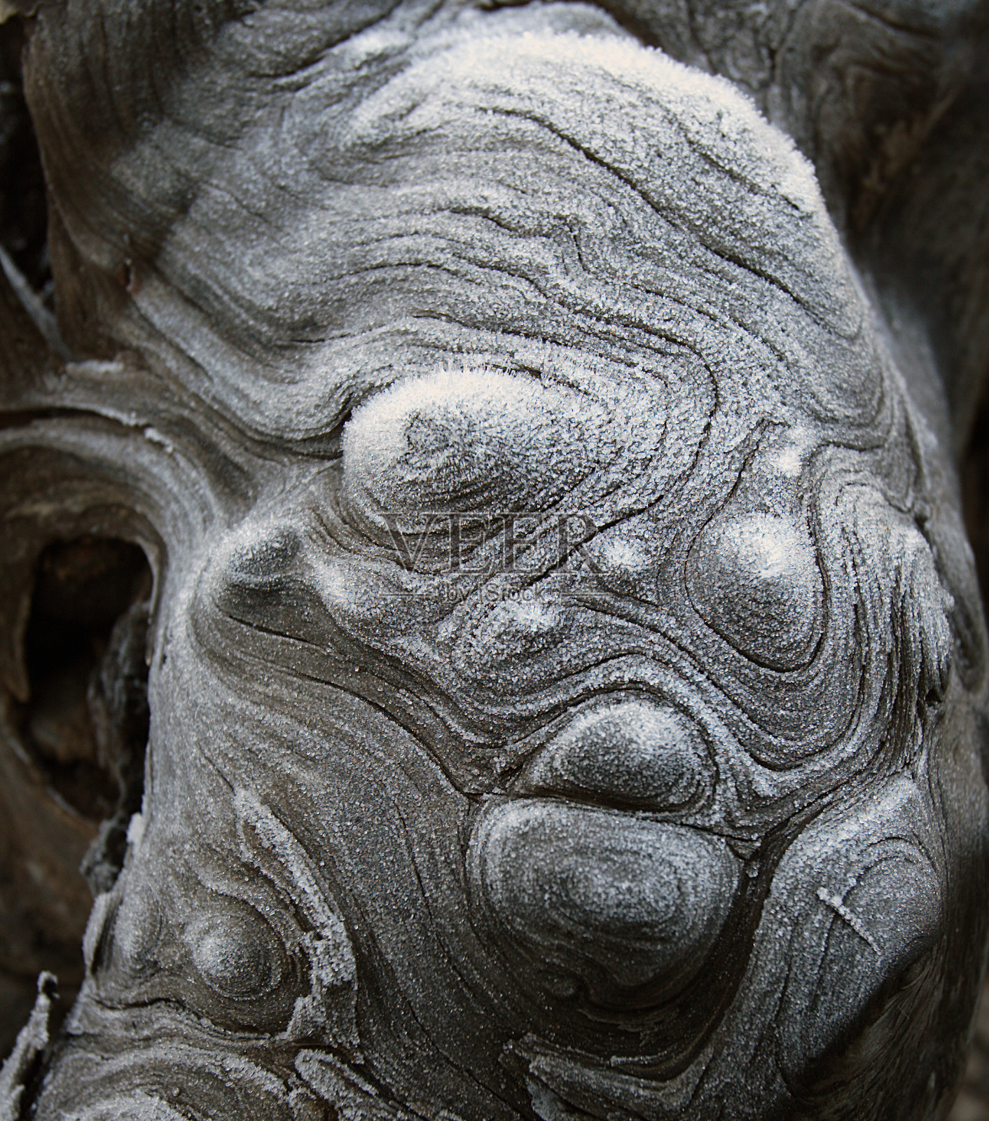 万圣节恐怖冰冻的木头很恐怖照片摄影图片