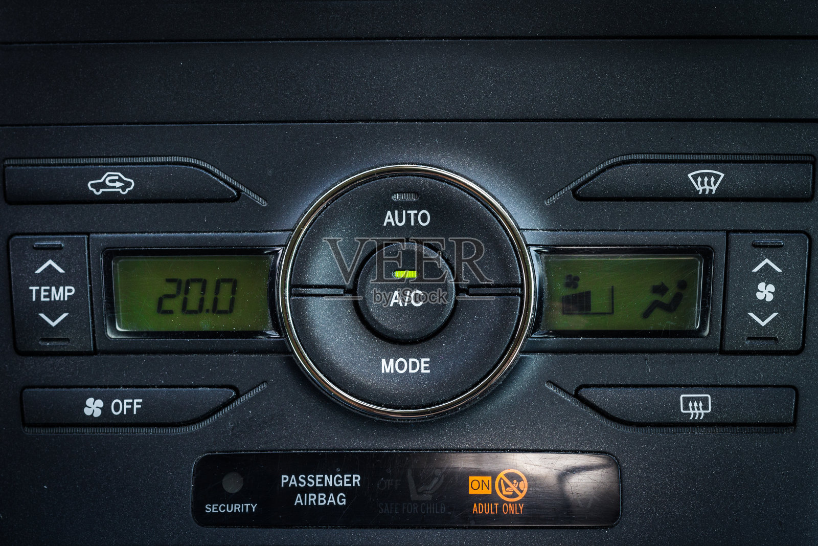 汽车通风控制系统面板照片摄影图片