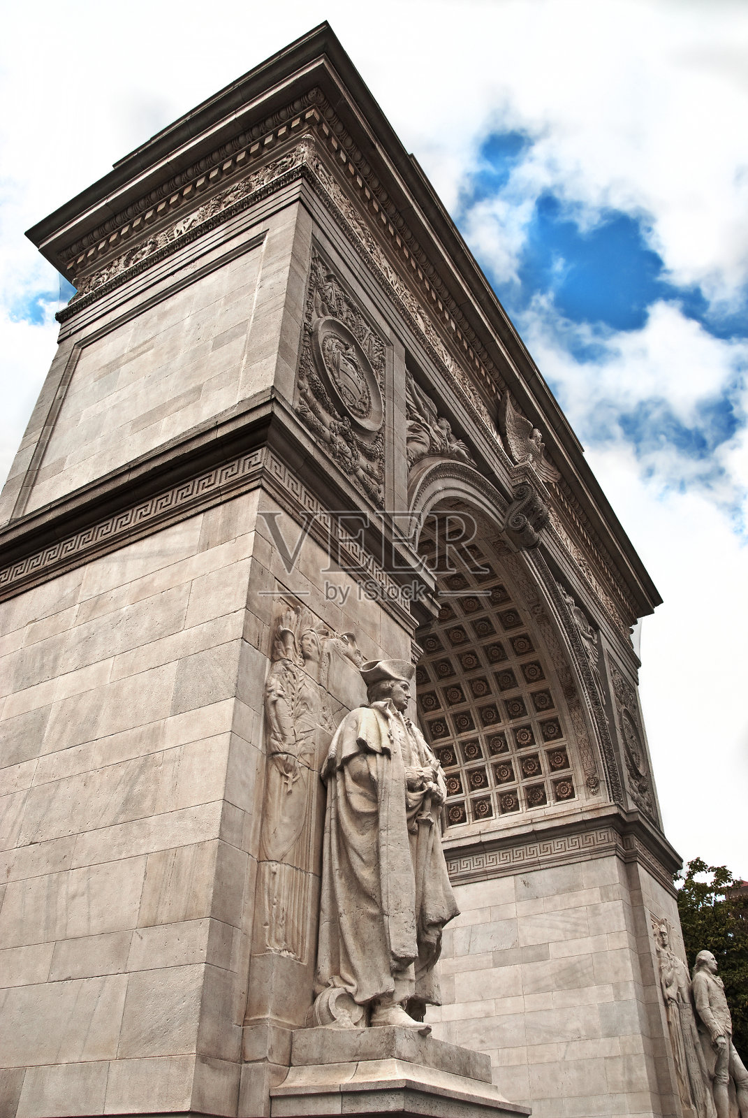 华盛顿广场拱门格林威治村照片摄影图片