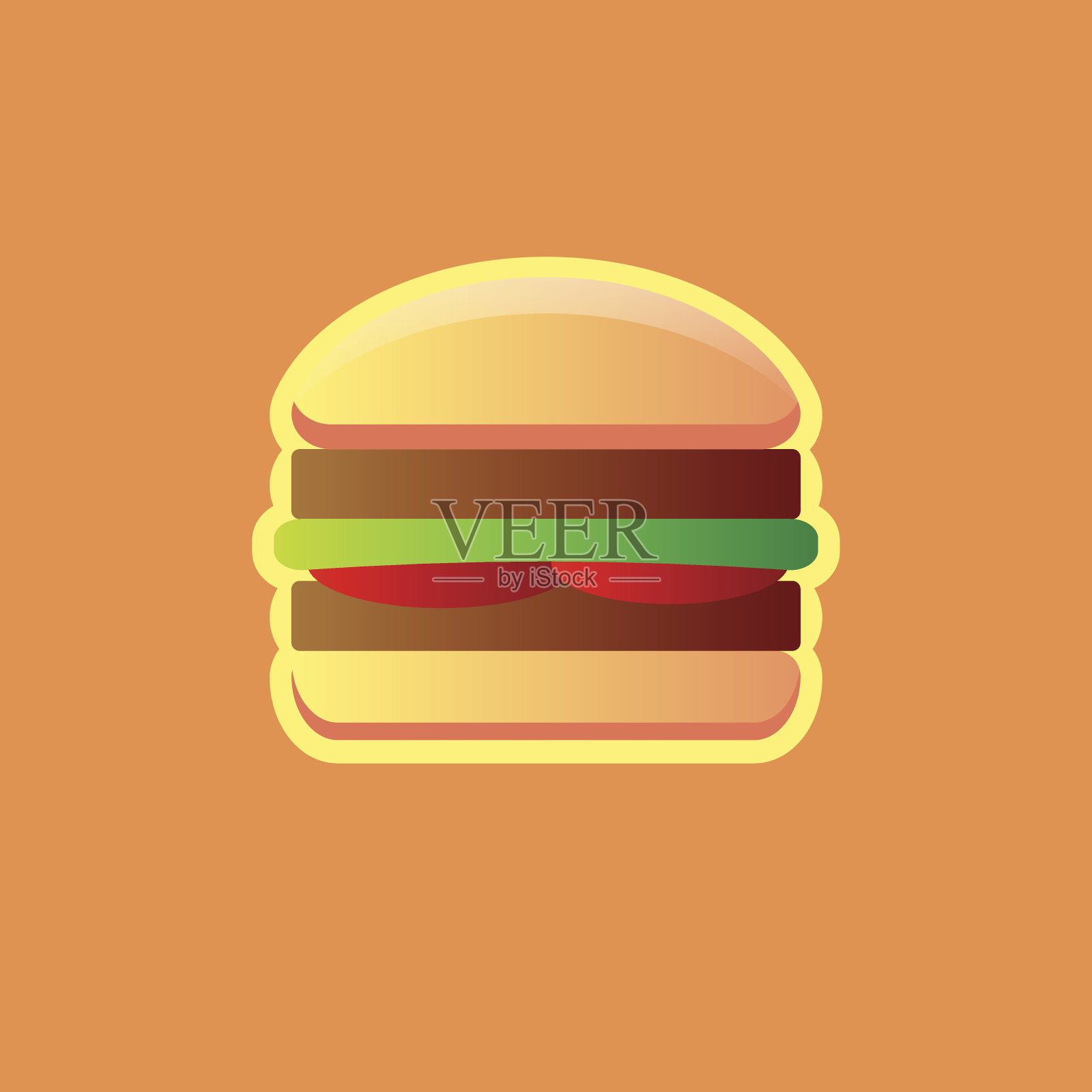 汉堡向量像设计元素图片