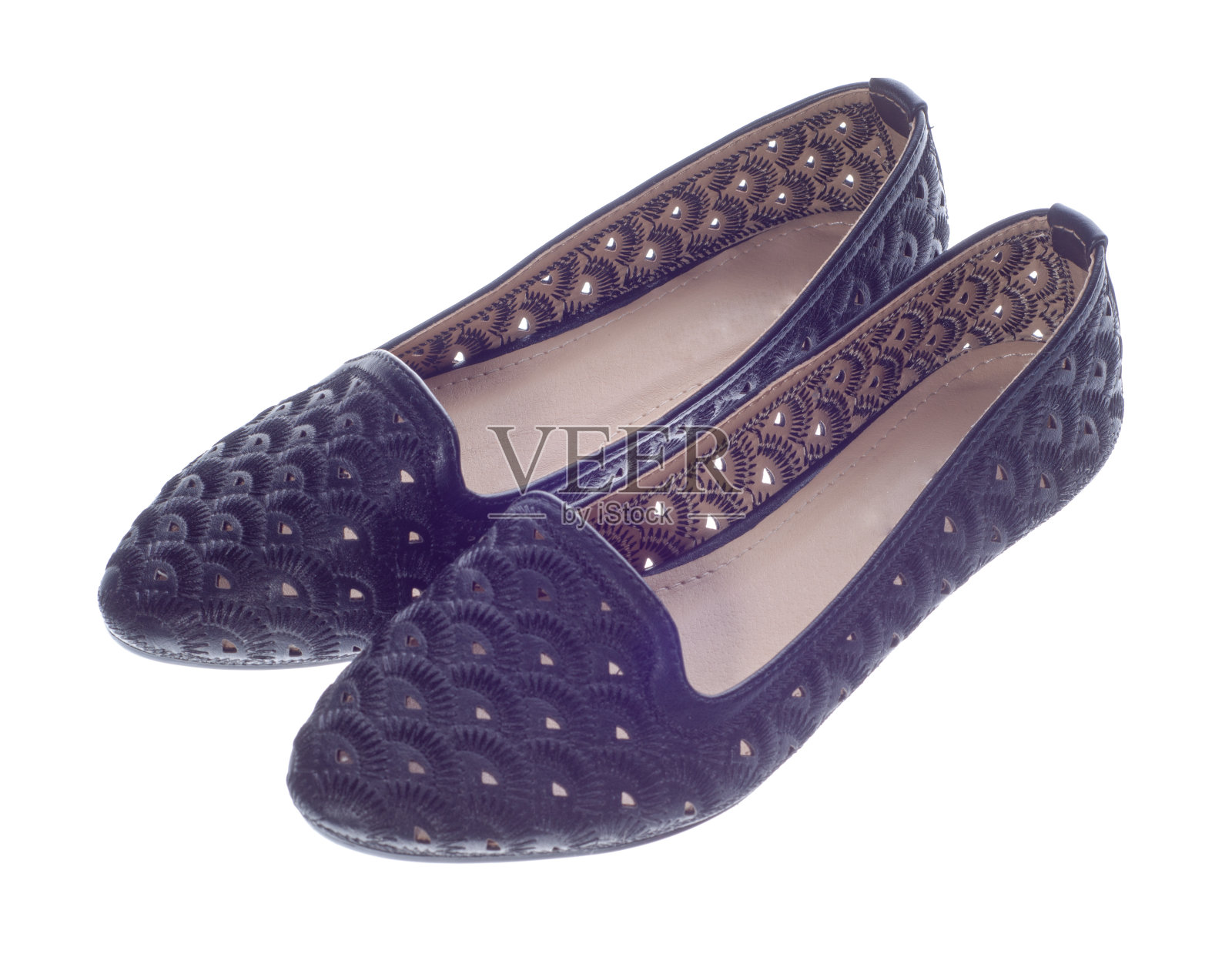 夏天的鞋子孤立在白色照片摄影图片