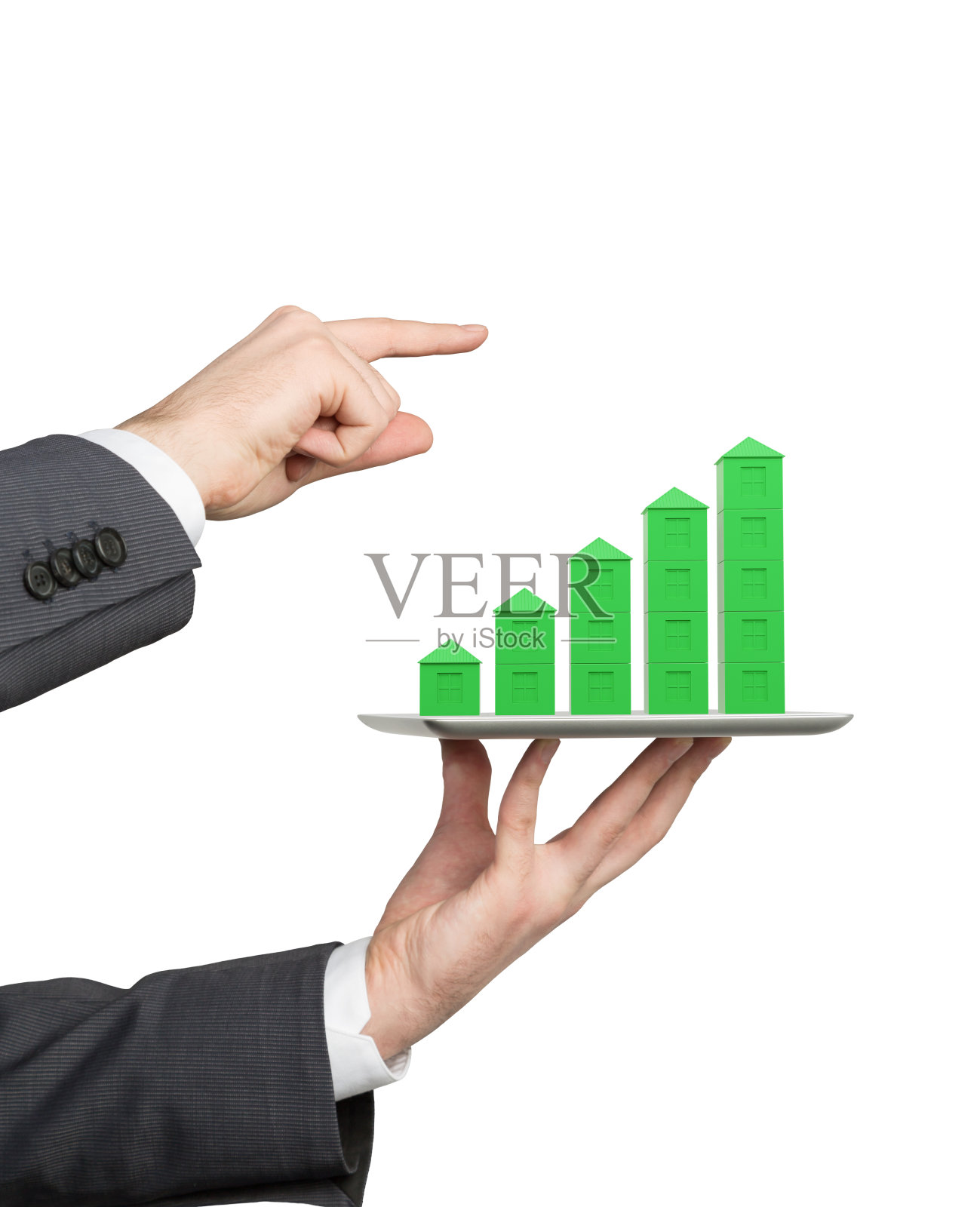 平板电脑与图表照片摄影图片